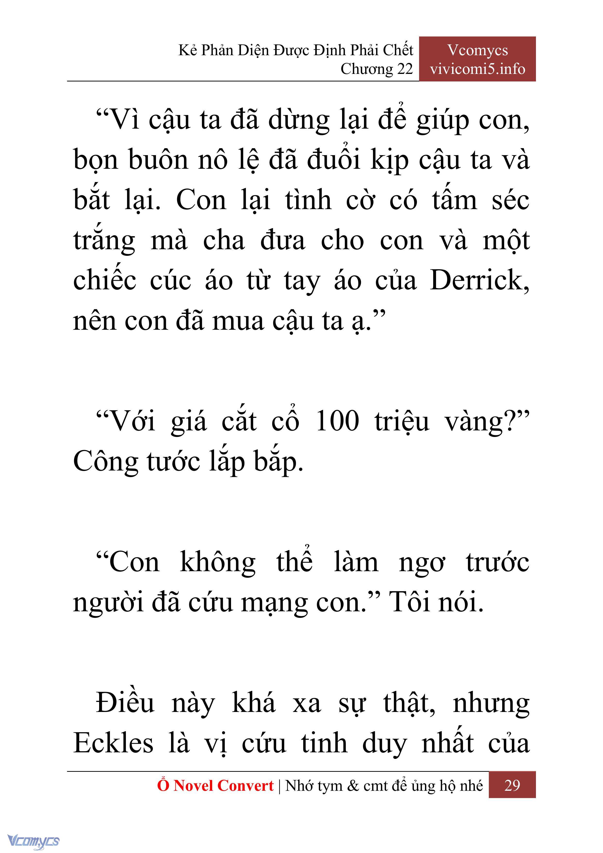 [Novel] Kẻ Phản Diện Được Định Phải Chết Chap 22 - Trang 2