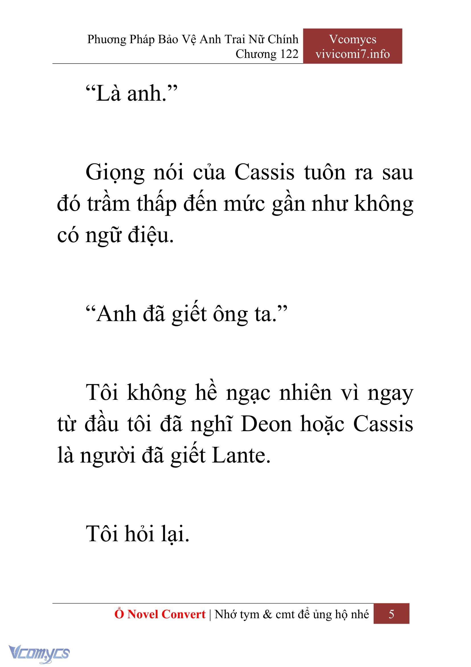 [Novel] Phương Pháp Bảo Vệ Anh Trai Nữ Chính Chap 122 - Trang 2
