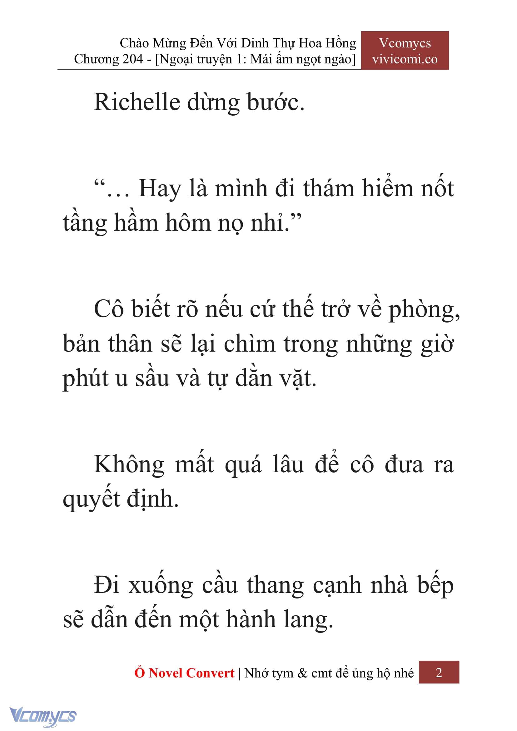 [Novel] Chào Mừng Đến Với Dinh Thự Hoa Hồng Chap 204 - Trang 2