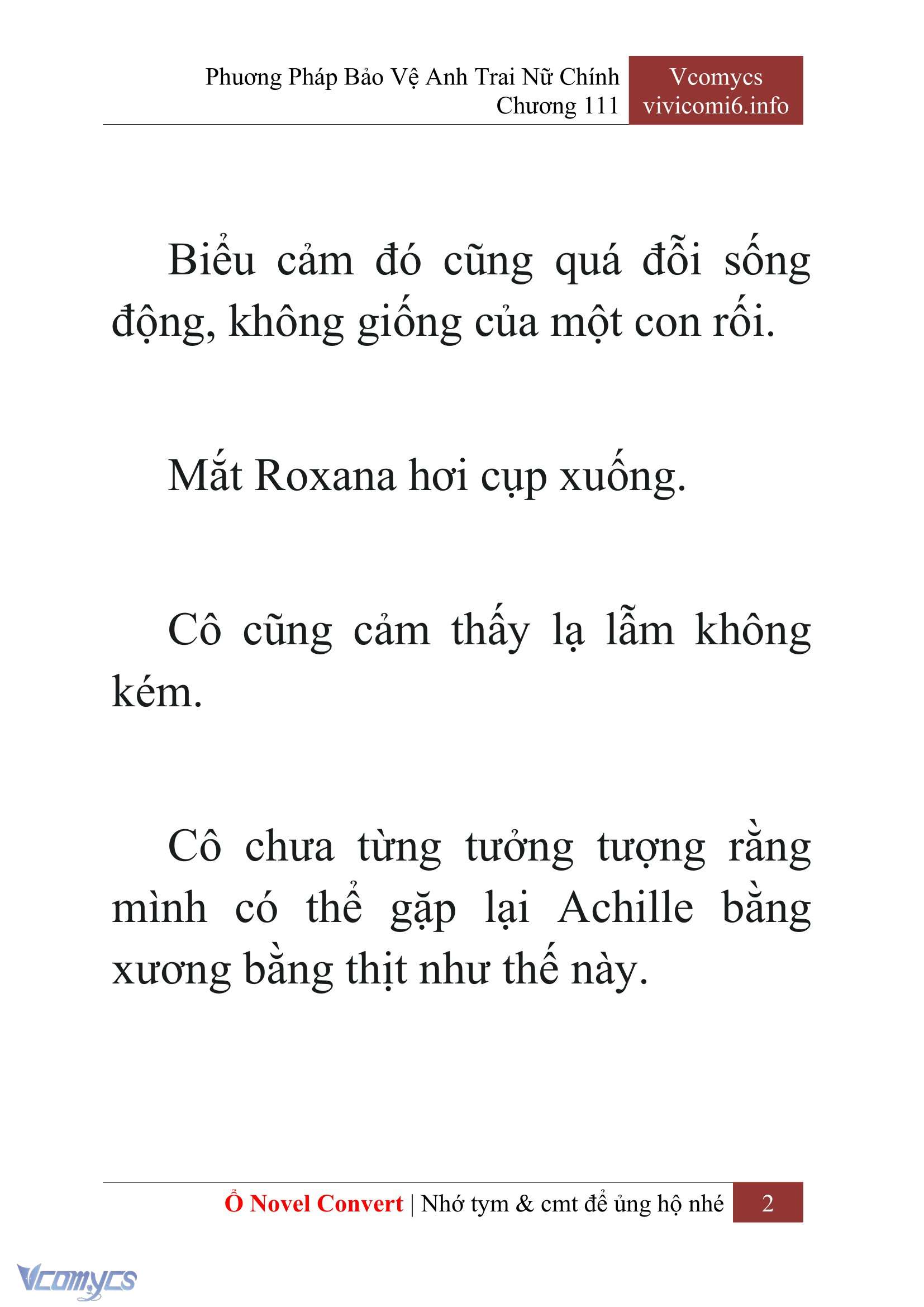[Novel] Phương Pháp Bảo Vệ Anh Trai Nữ Chính Chap 111 - Trang 2