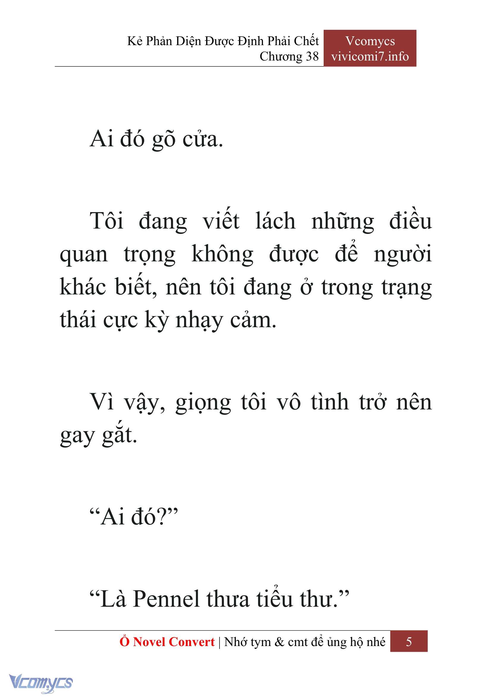 [Novel] Kẻ Phản Diện Được Định Phải Chết Chap 38 - Trang 2