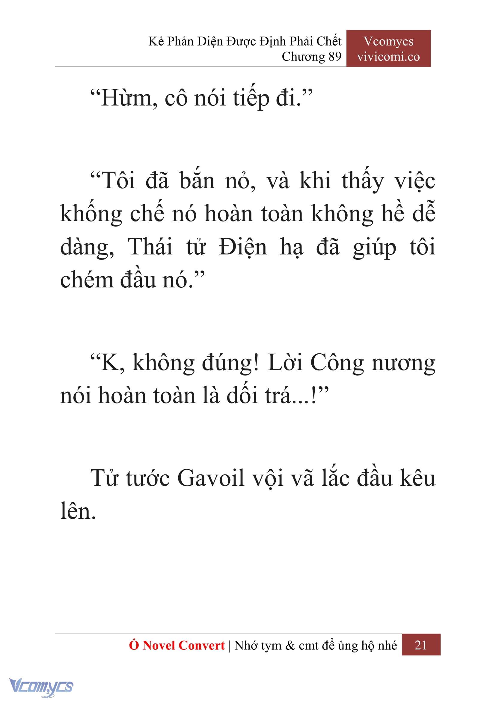 [Novel] Kẻ Phản Diện Được Định Phải Chết Chap 89 - Trang 2