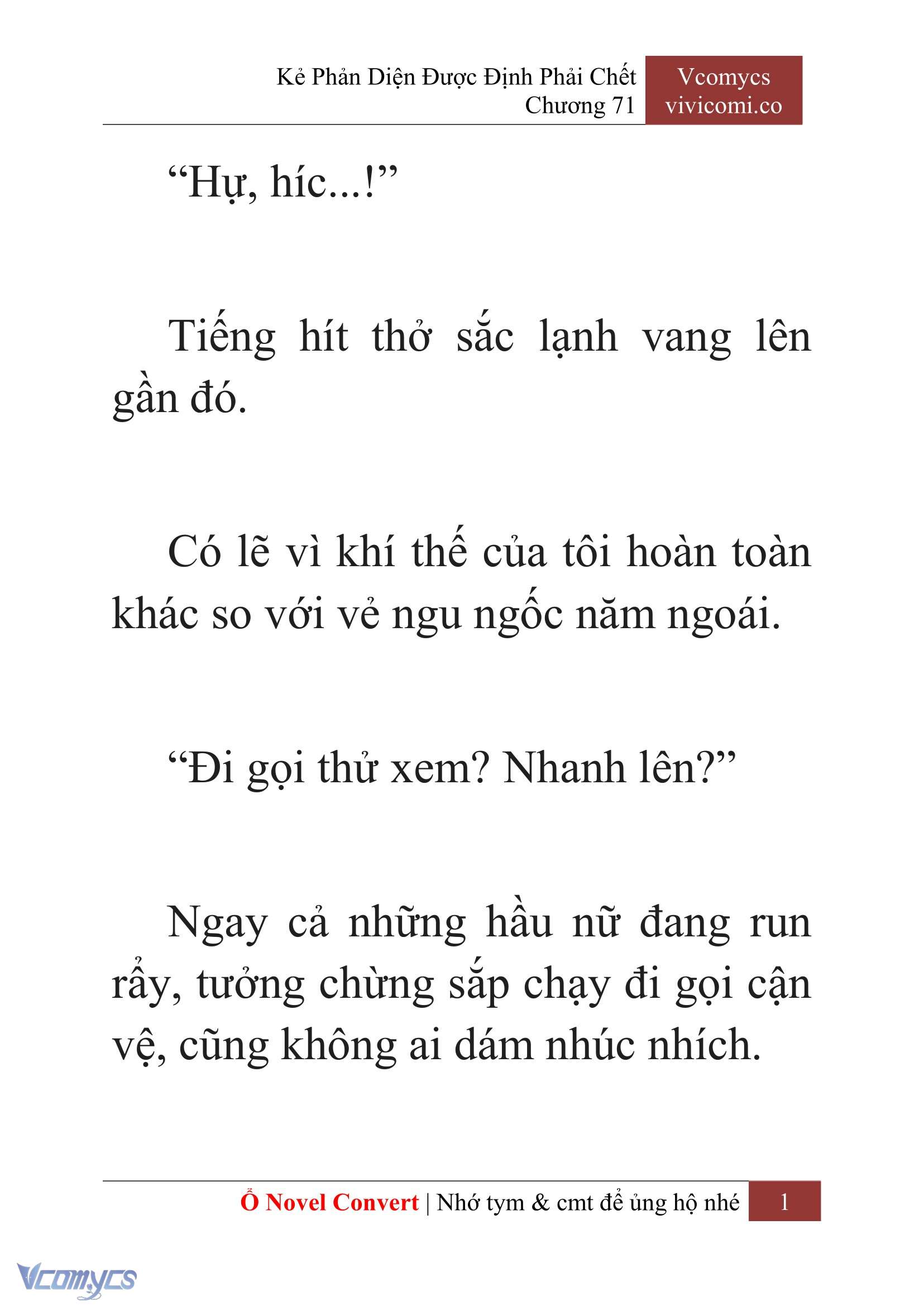 [Novel] Kẻ Phản Diện Được Định Phải Chết Chap 71 - Next Chap 72