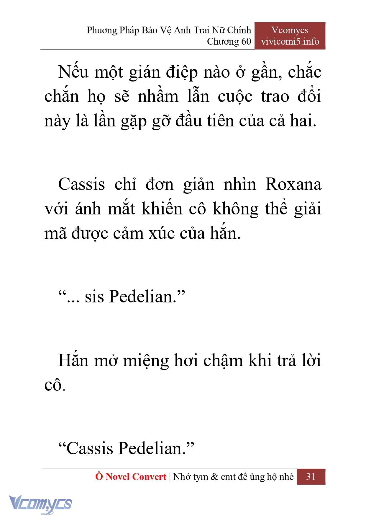 [Novel] Phương Pháp Bảo Vệ Anh Trai Nữ Chính Chap 60 - Trang 2