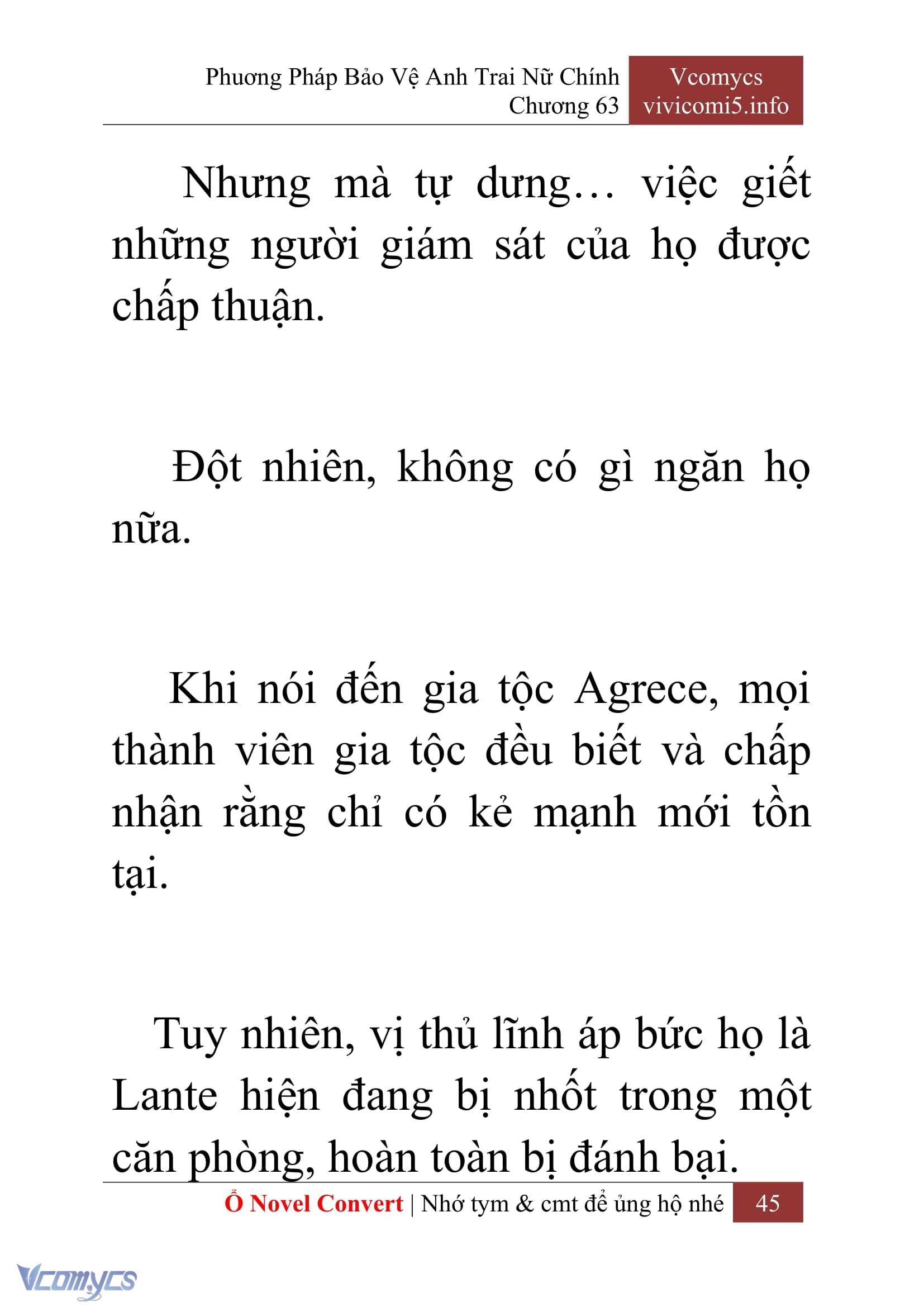 [Novel] Phương Pháp Bảo Vệ Anh Trai Nữ Chính Chap 63 - Trang 2