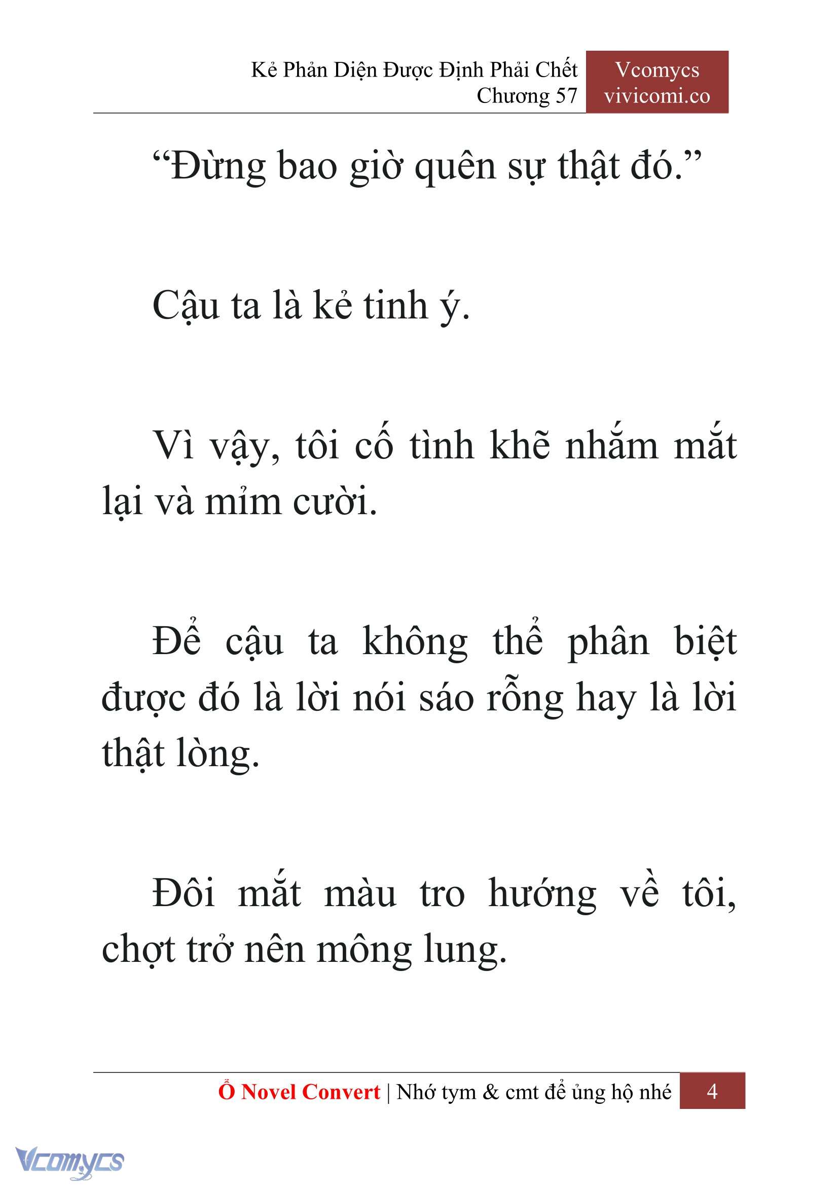 [Novel] Kẻ Phản Diện Được Định Phải Chết Chap 57 - Trang 2