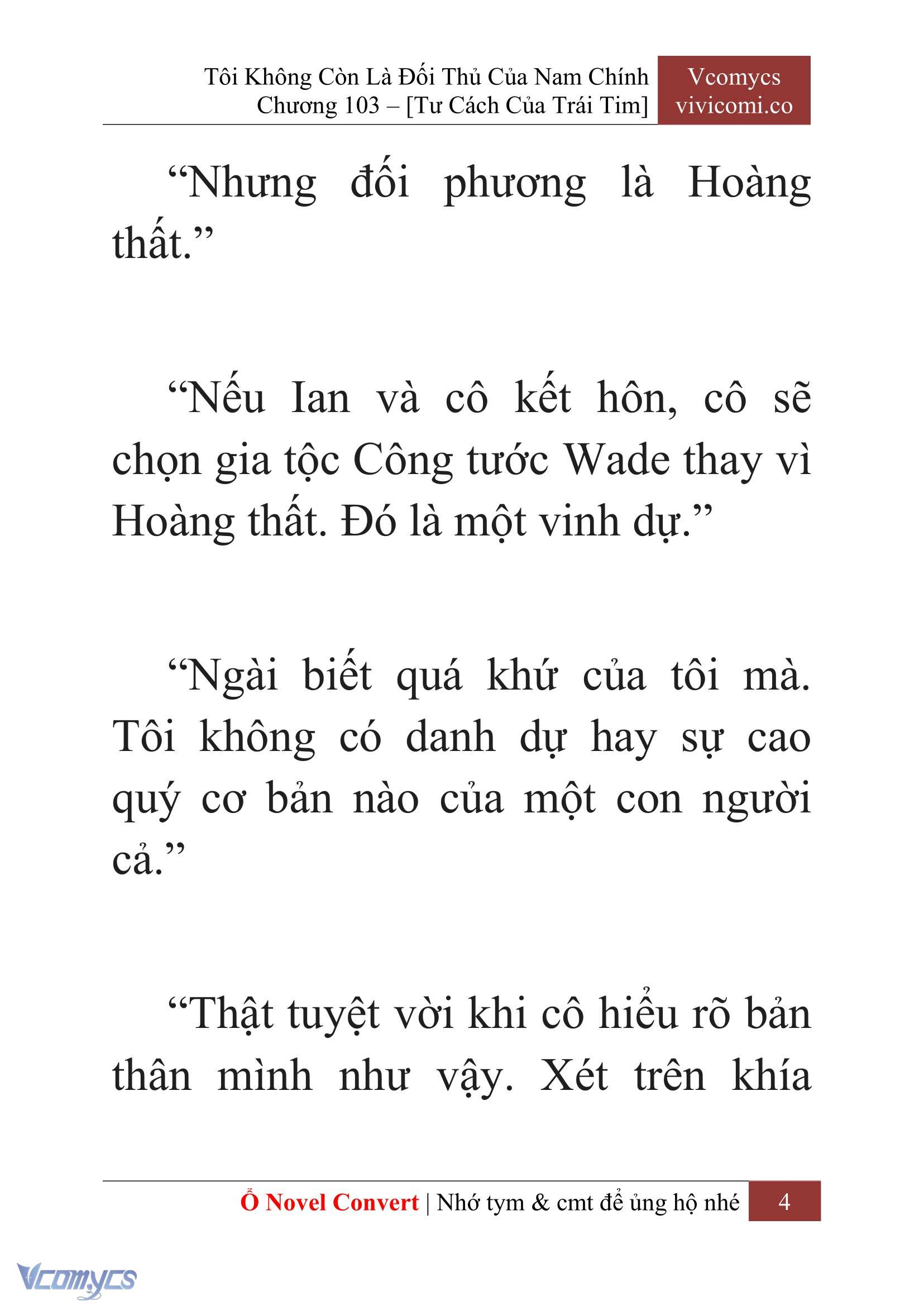 [Novel] Tôi Không Còn Là Đối Thủ Của Nam Chính Chap 103 - Trang 2