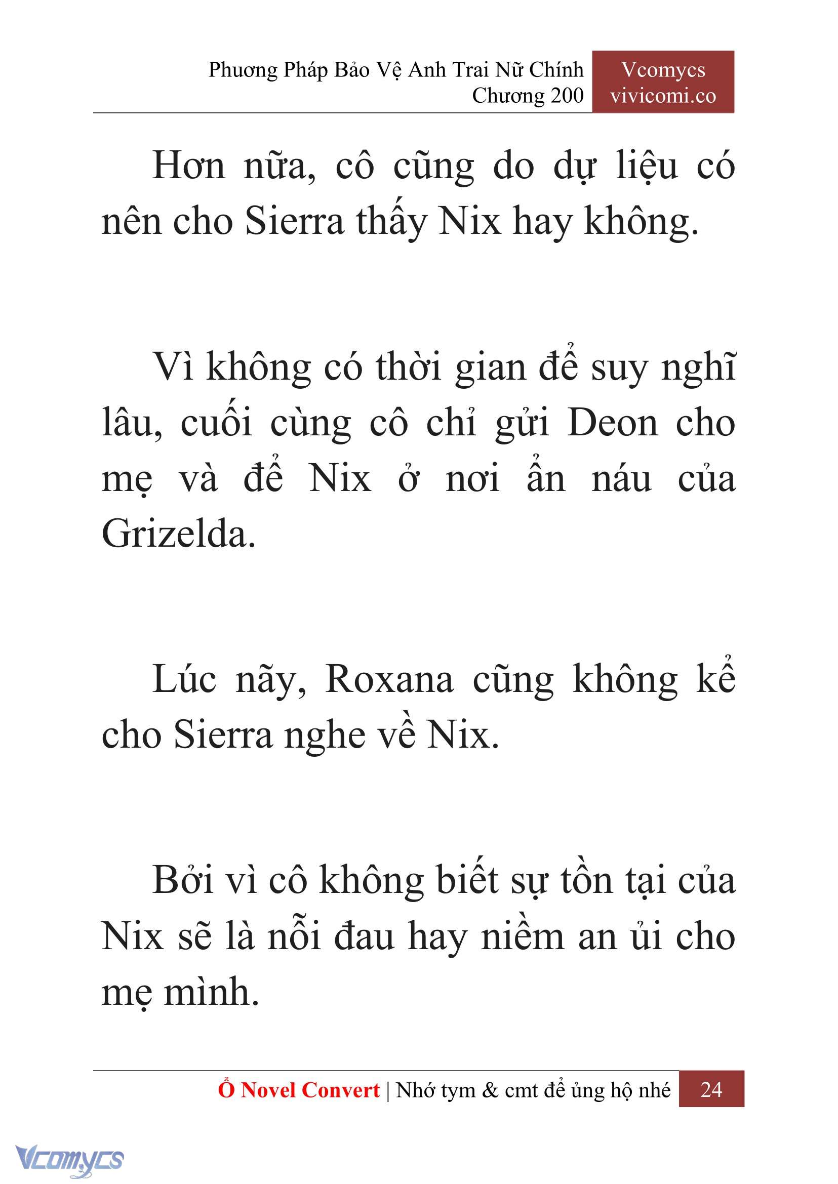 [Novel] Phương Pháp Bảo Vệ Anh Trai Nữ Chính Chap 200 - Trang 2