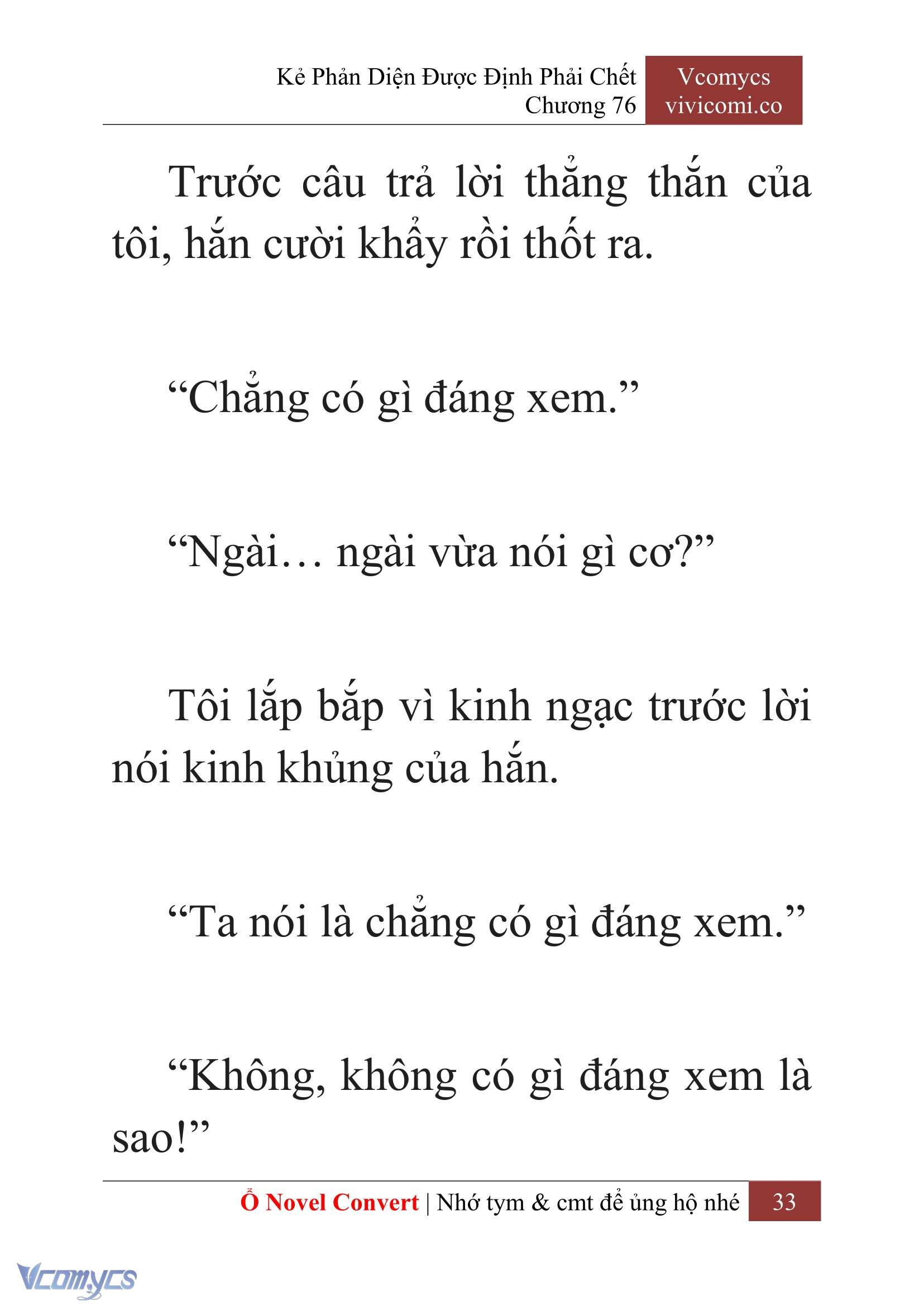 [Novel] Kẻ Phản Diện Được Định Phải Chết Chap 76 - Next Chap 77