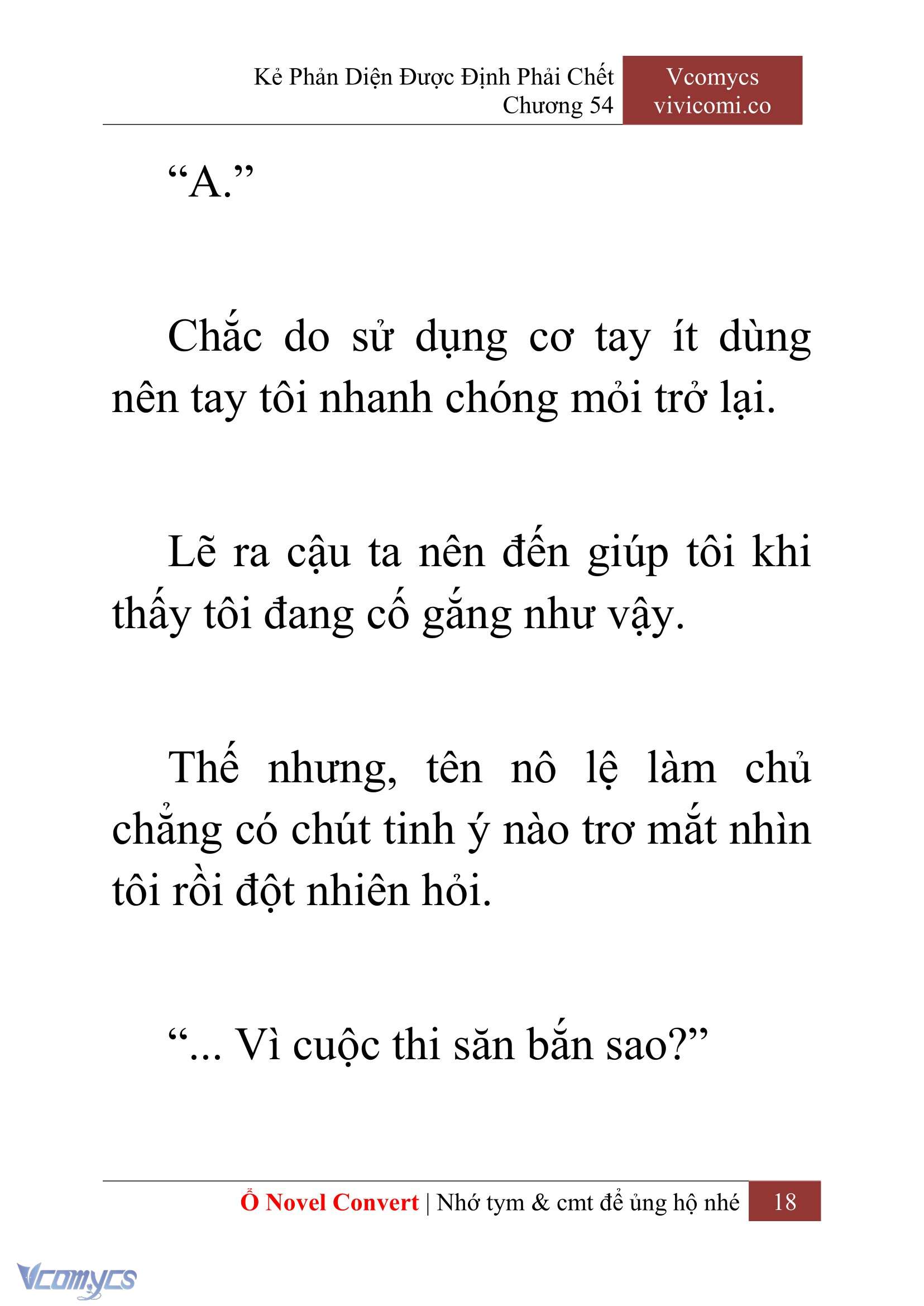 [Novel] Kẻ Phản Diện Được Định Phải Chết Chap 54 - Trang 2