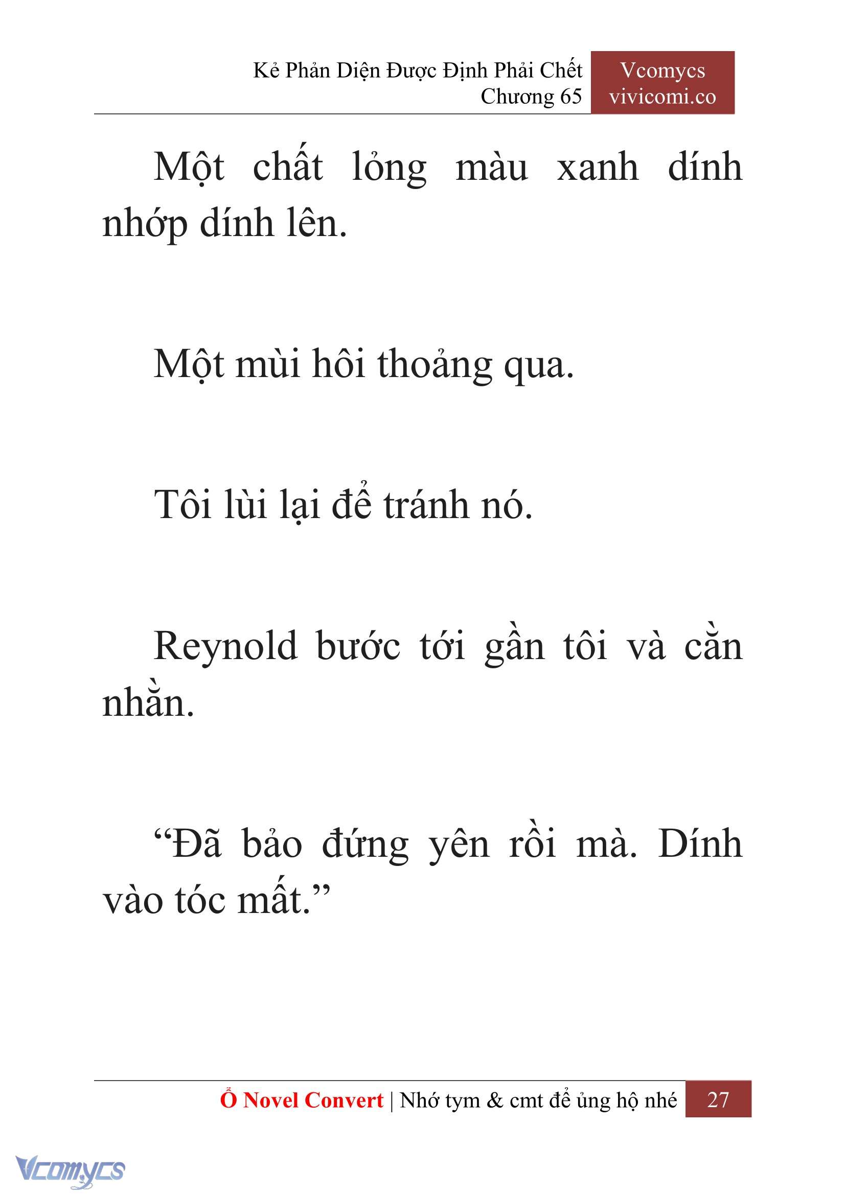 [Novel] Kẻ Phản Diện Được Định Phải Chết Chap 65 - Next Chap 66
