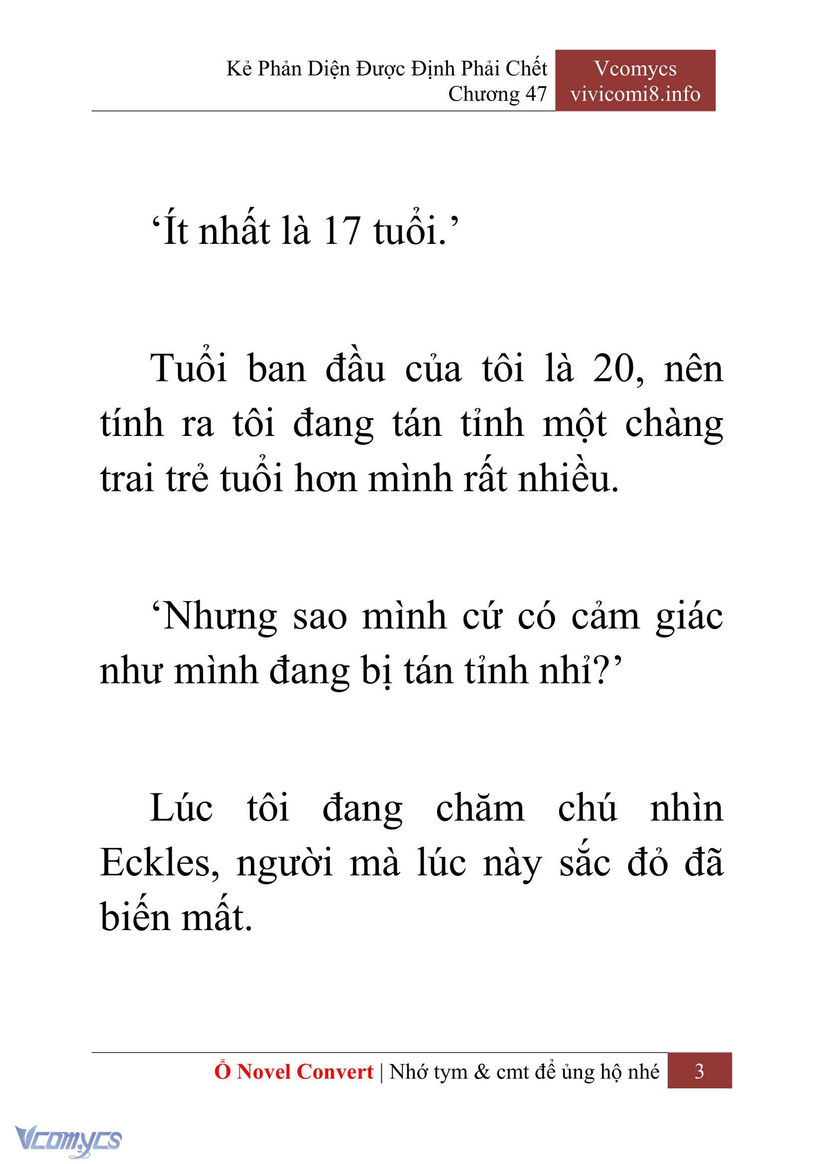 [Novel] Kẻ Phản Diện Được Định Phải Chết Chap 47 - Trang 2
