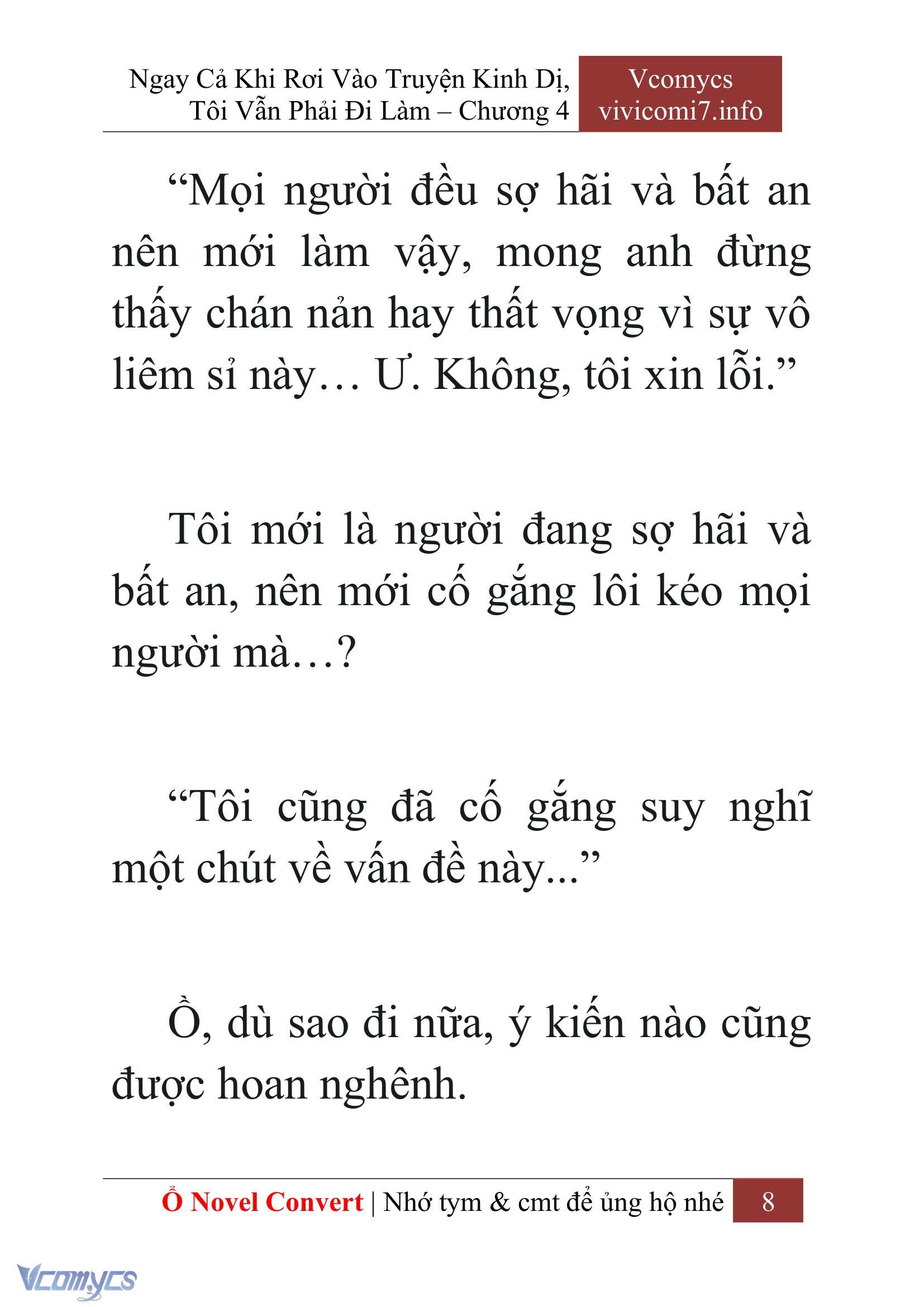 [Novel] Ngay Cả Khi Rơi Vào Truyện Kinh Dị, Tôi Vẫn Phải Đi Làm Chap 4 - Trang 2
