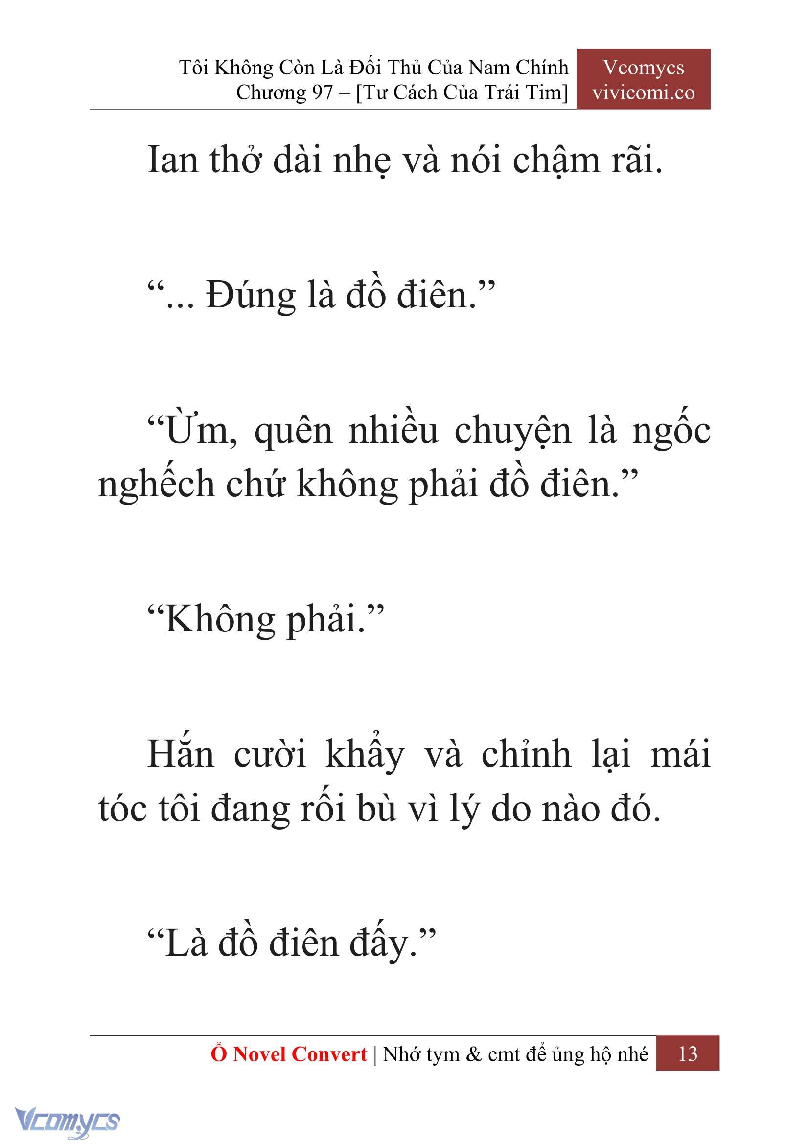 [Novel] Tôi Không Còn Là Đối Thủ Của Nam Chính Chap 97 - Trang 2