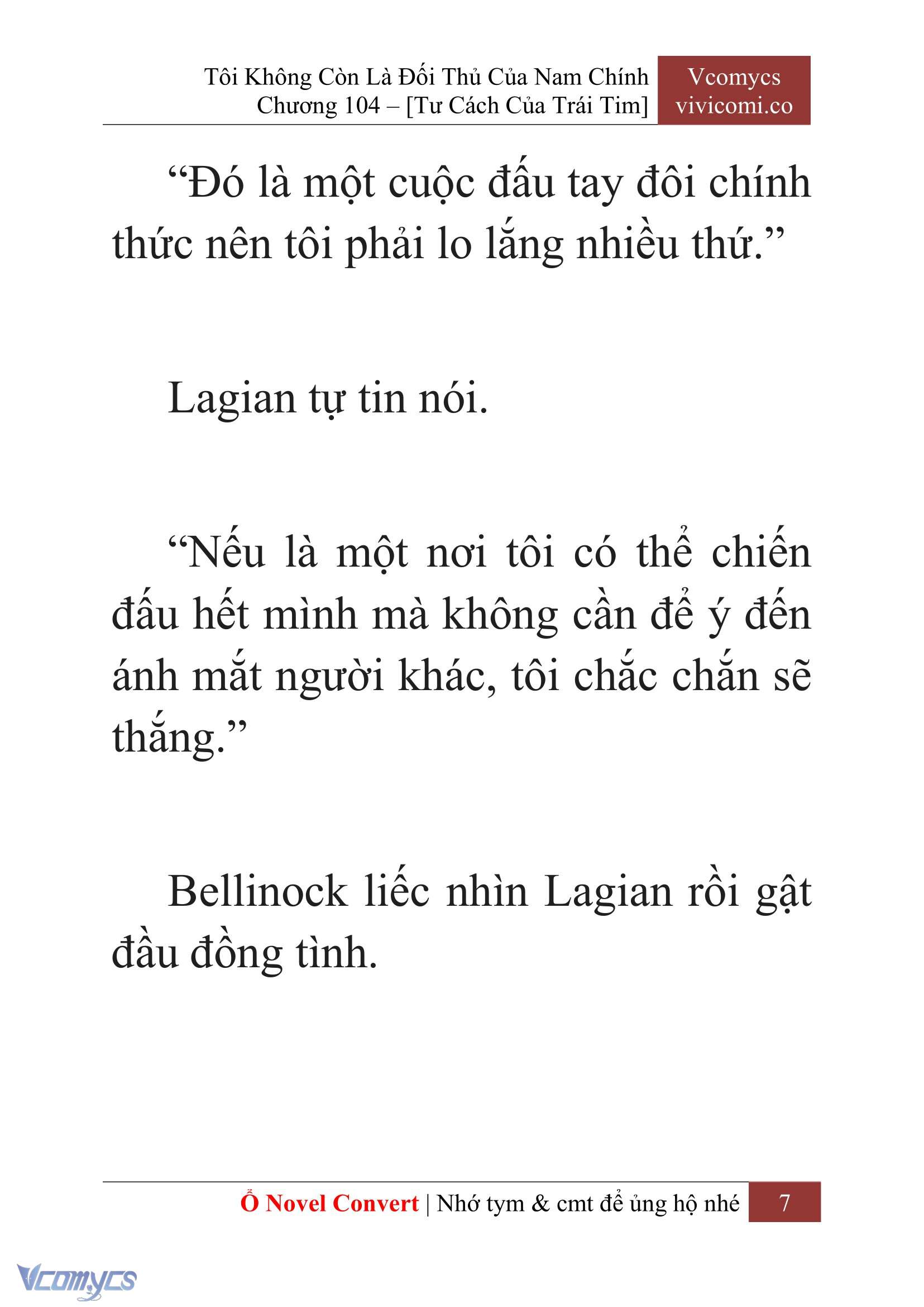 [Novel] Tôi Không Còn Là Đối Thủ Của Nam Chính Chap 104 - Trang 2