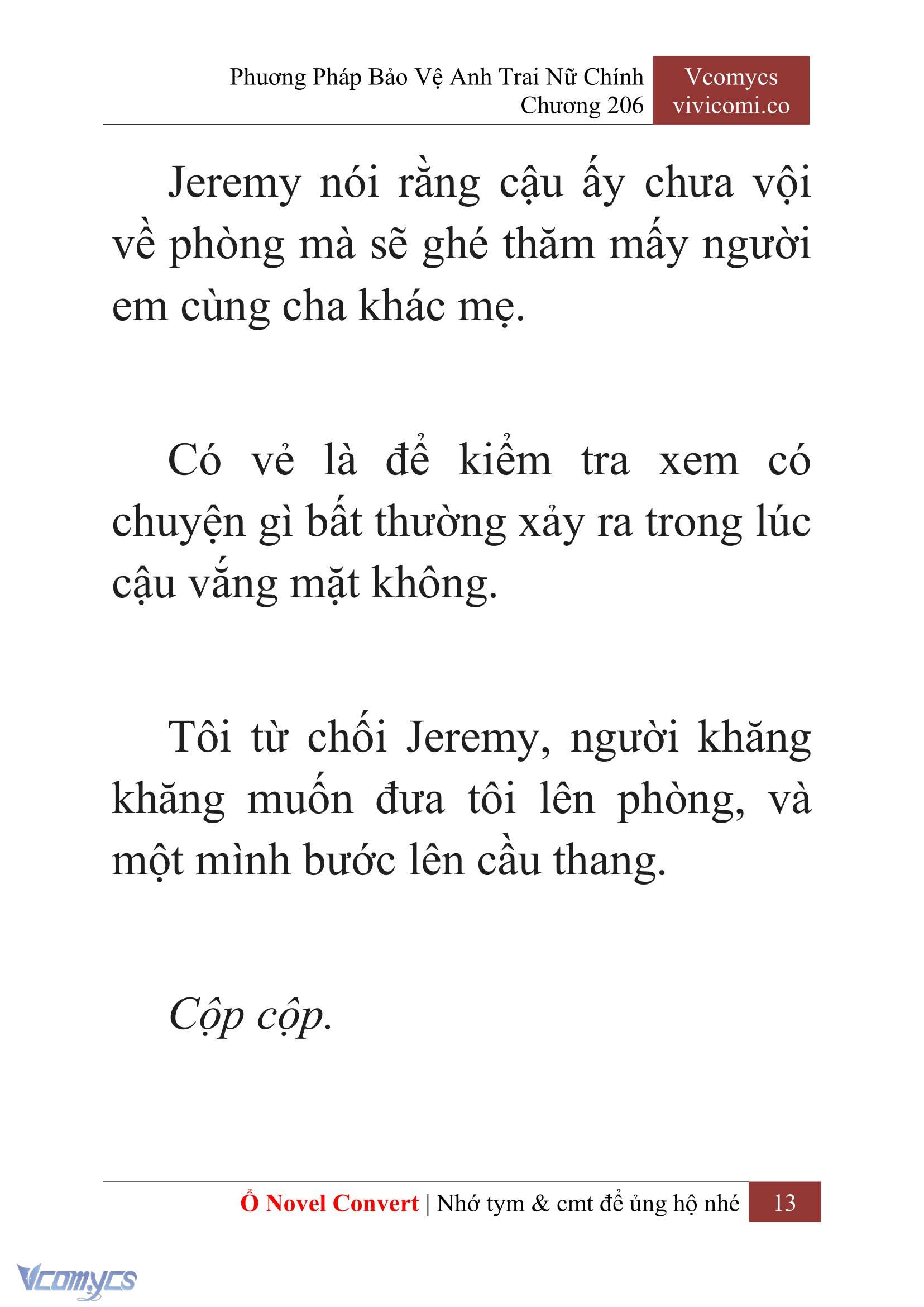 [Novel] Phương Pháp Bảo Vệ Anh Trai Nữ Chính Chap 206 - Trang 2