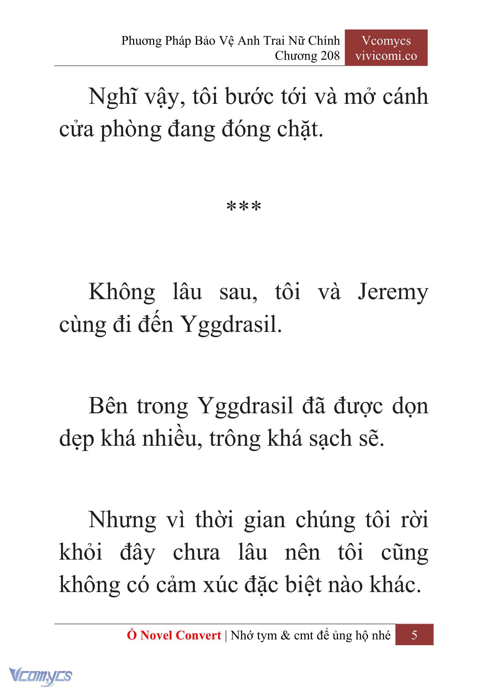 [Novel] Phương Pháp Bảo Vệ Anh Trai Nữ Chính Chap 208 - Trang 2