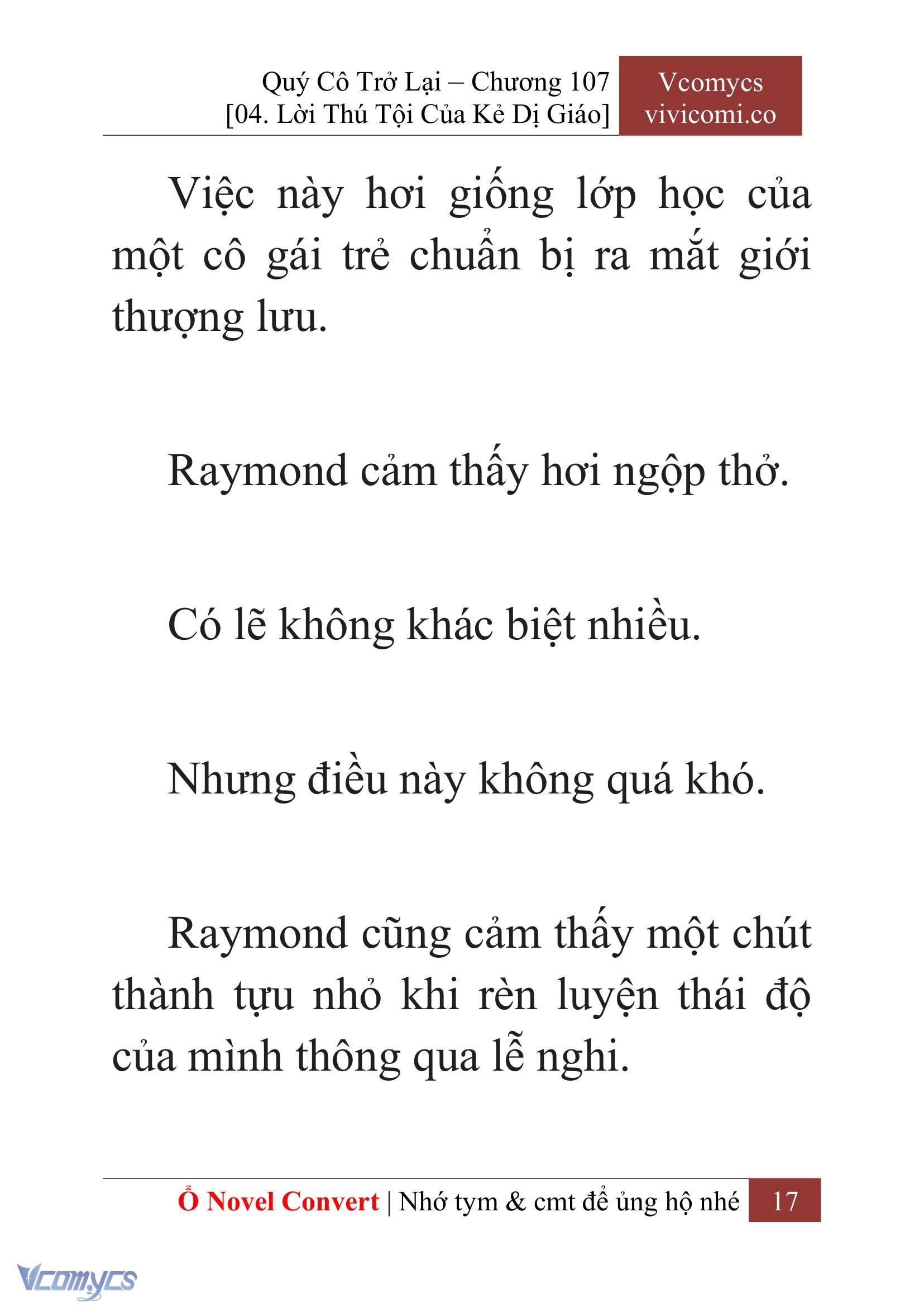 [Novel] Quý Cô Trở Lại Chap 107 - Trang 2