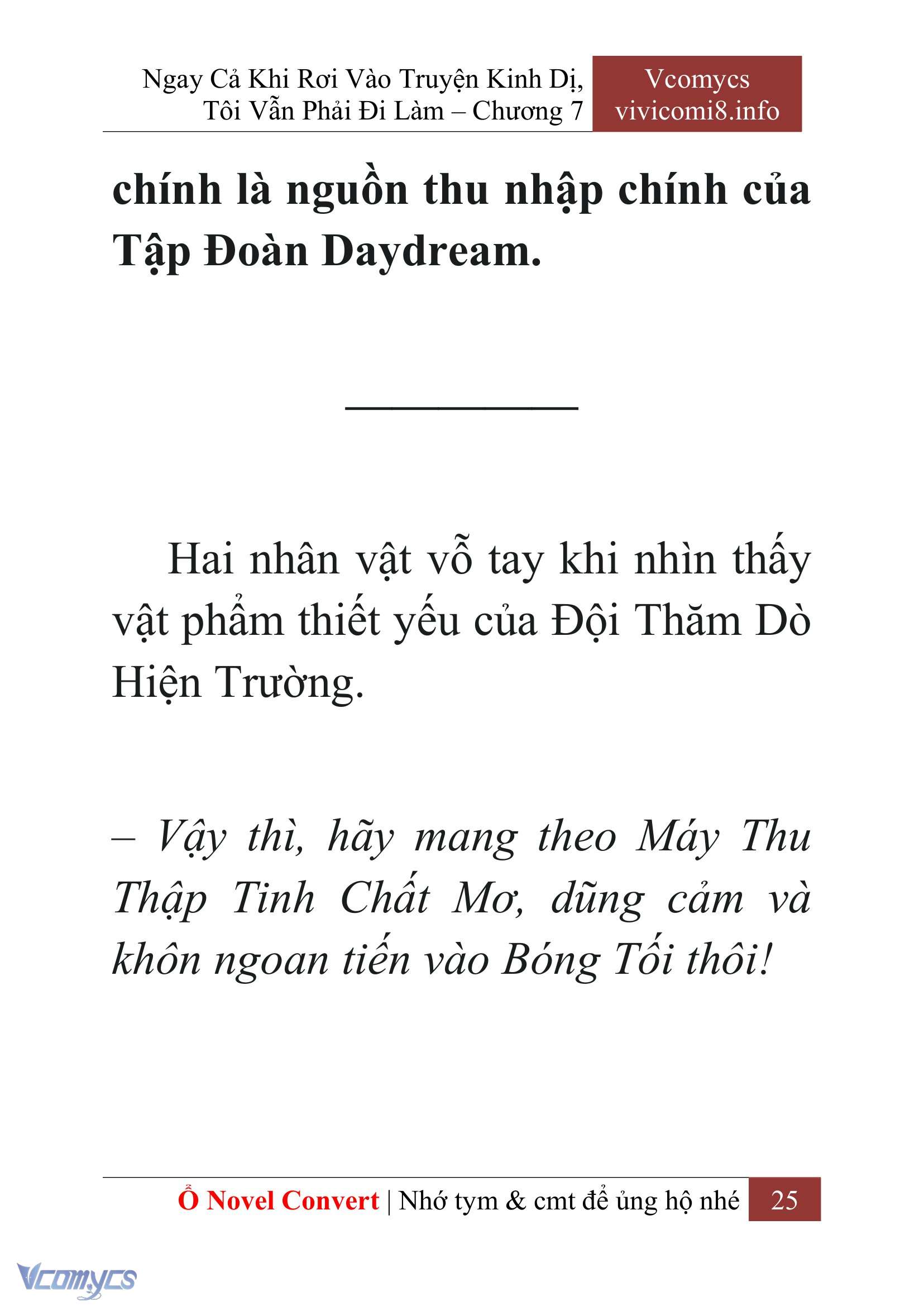 [Novel] Ngay Cả Khi Rơi Vào Truyện Kinh Dị, Tôi Vẫn Phải Đi Làm Chap 7 - Trang 2