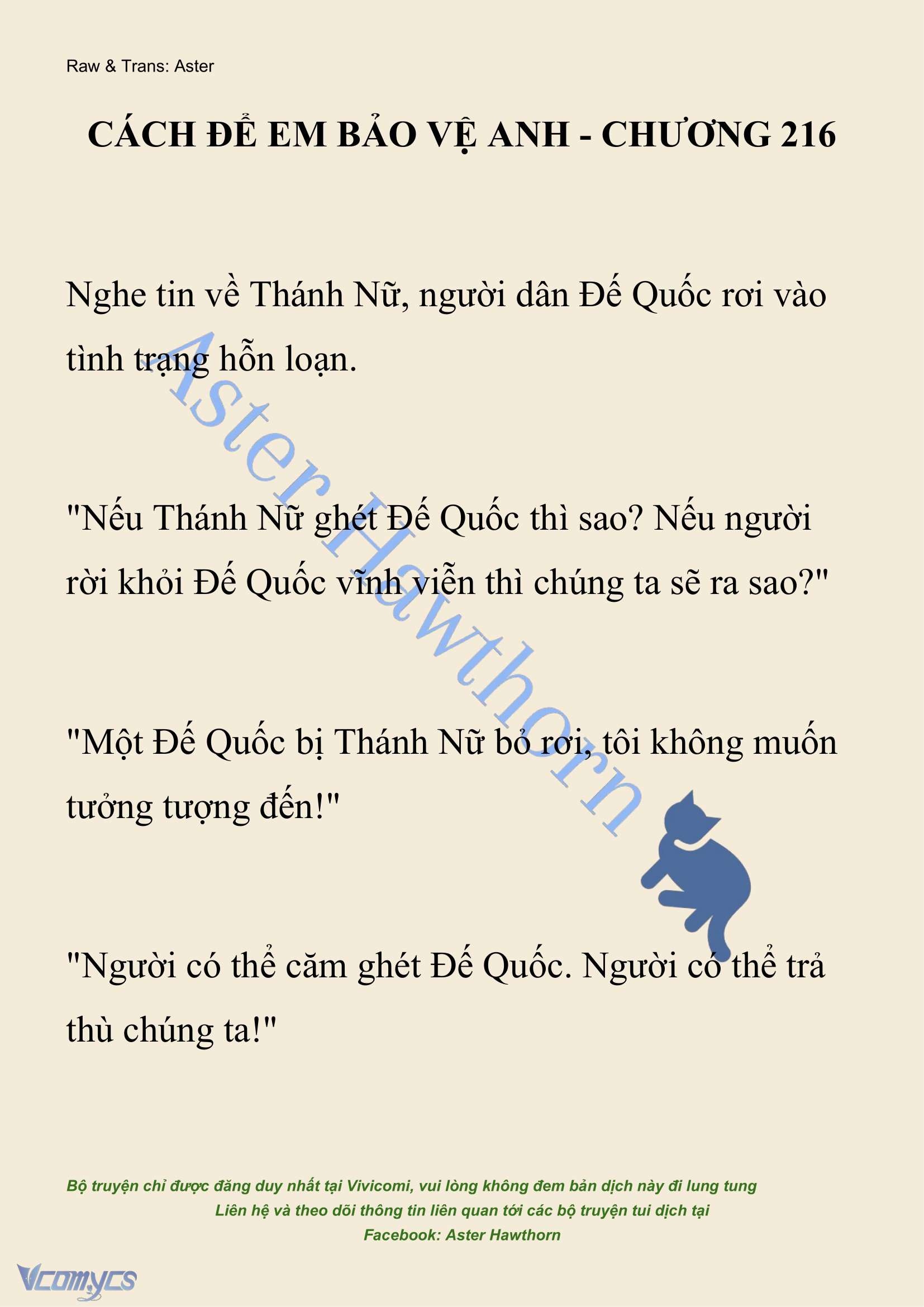 [NOVEL] Cách Để Em Bảo Vệ Anh Chap 216 - Next Chap 217