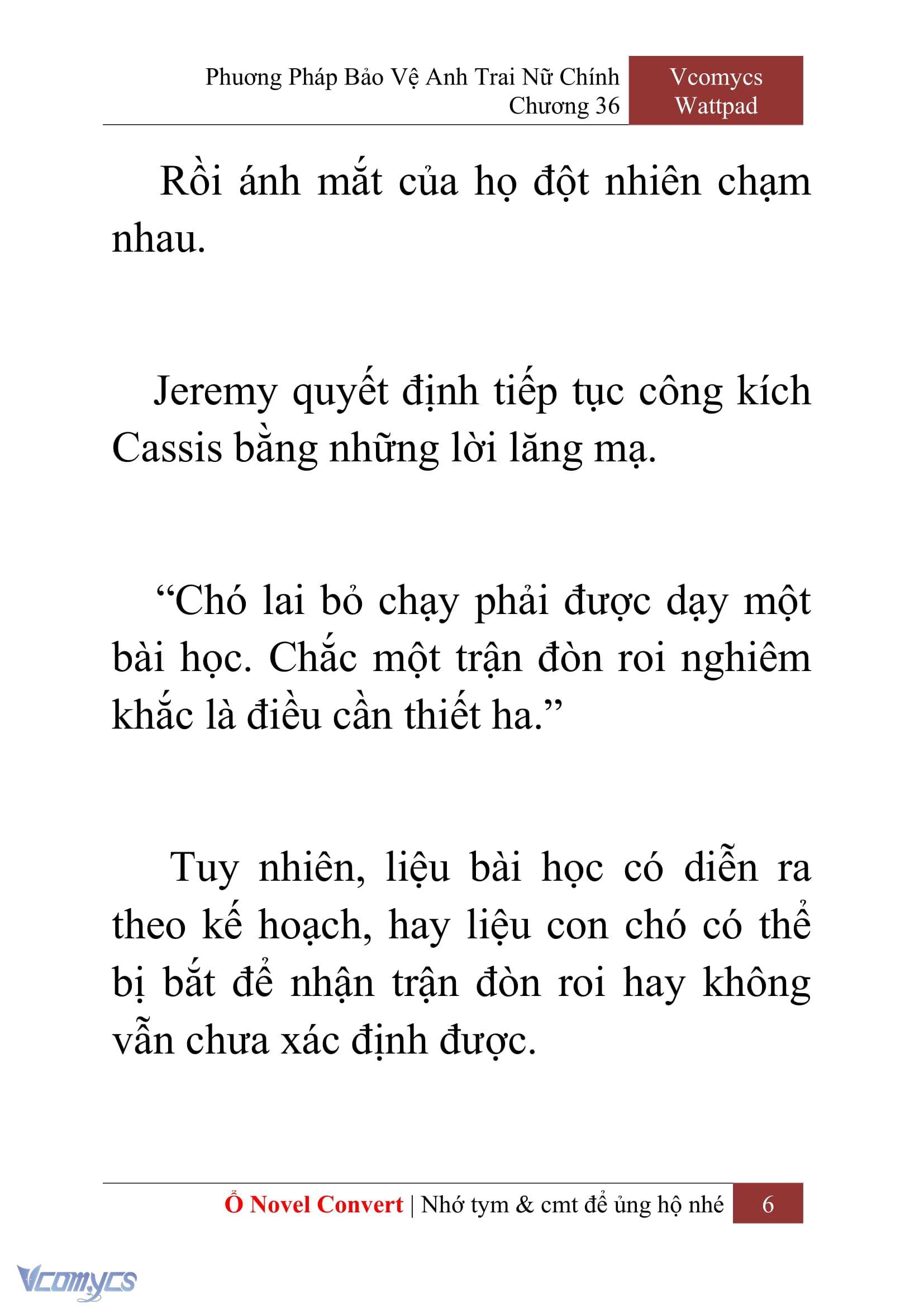 [Novel] Phương Pháp Bảo Vệ Anh Trai Nữ Chính Chap 36 - Trang 2