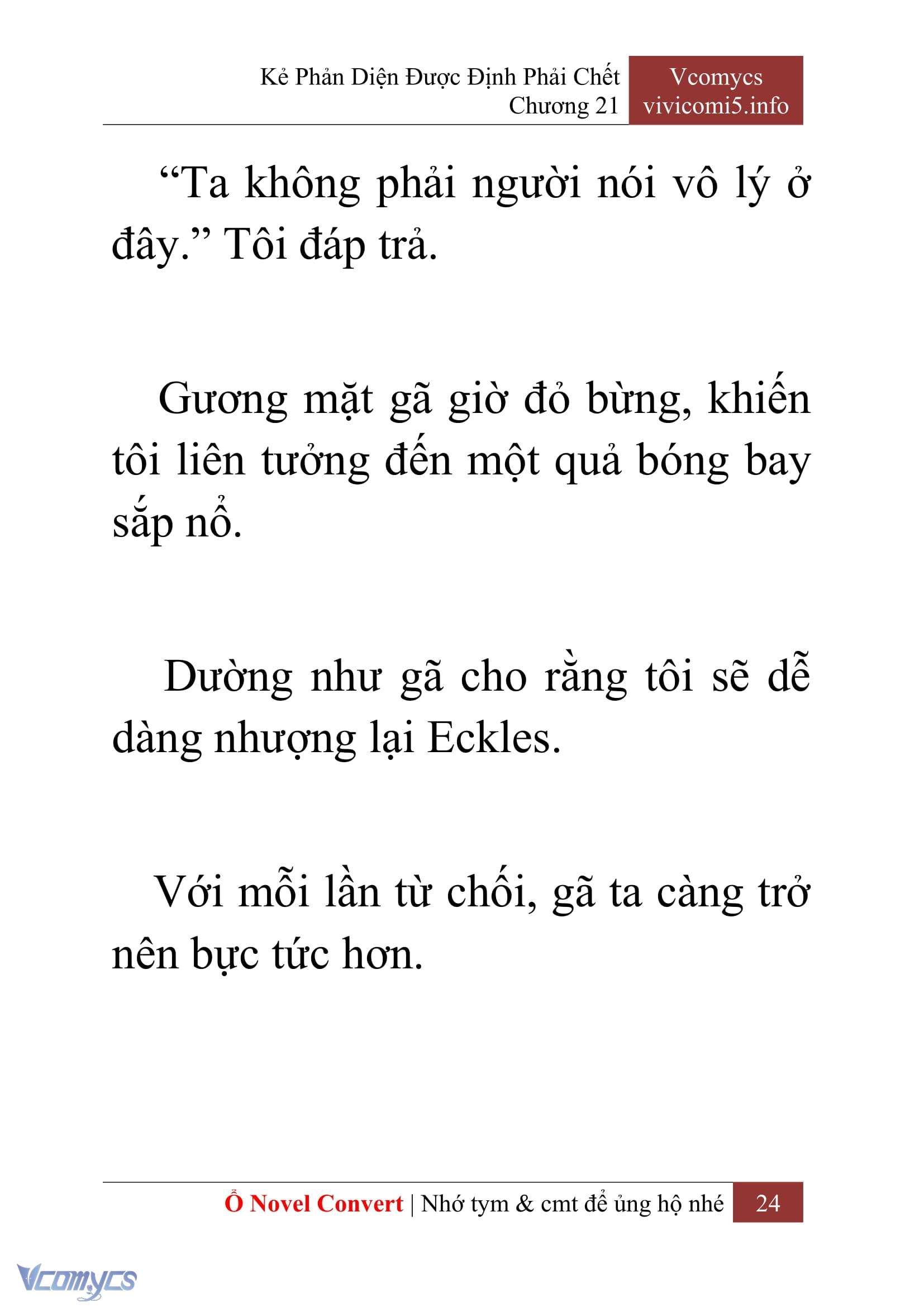 [Novel] Kẻ Phản Diện Được Định Phải Chết Chap 21 - Trang 2
