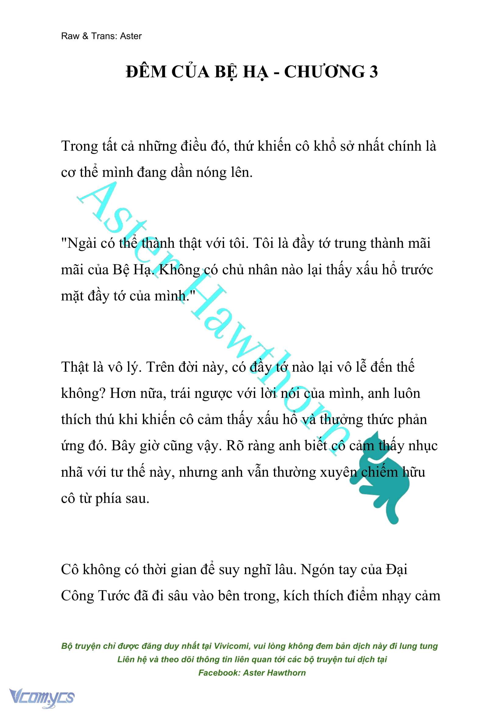 [NOVEL] Đêm Của Bệ Hạ Chap 3 - Next Chap 4