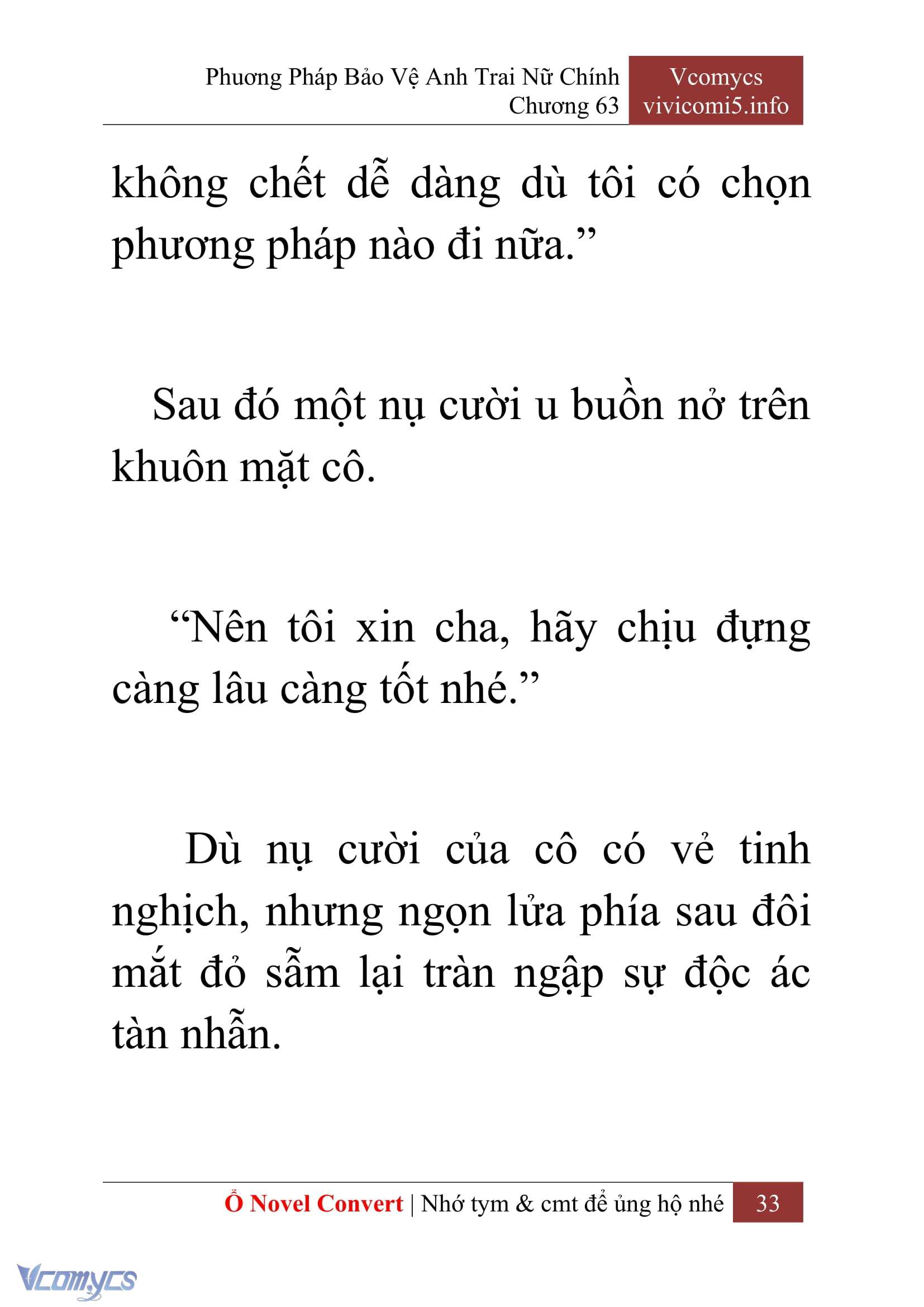 [Novel] Phương Pháp Bảo Vệ Anh Trai Nữ Chính Chap 63 - Trang 2