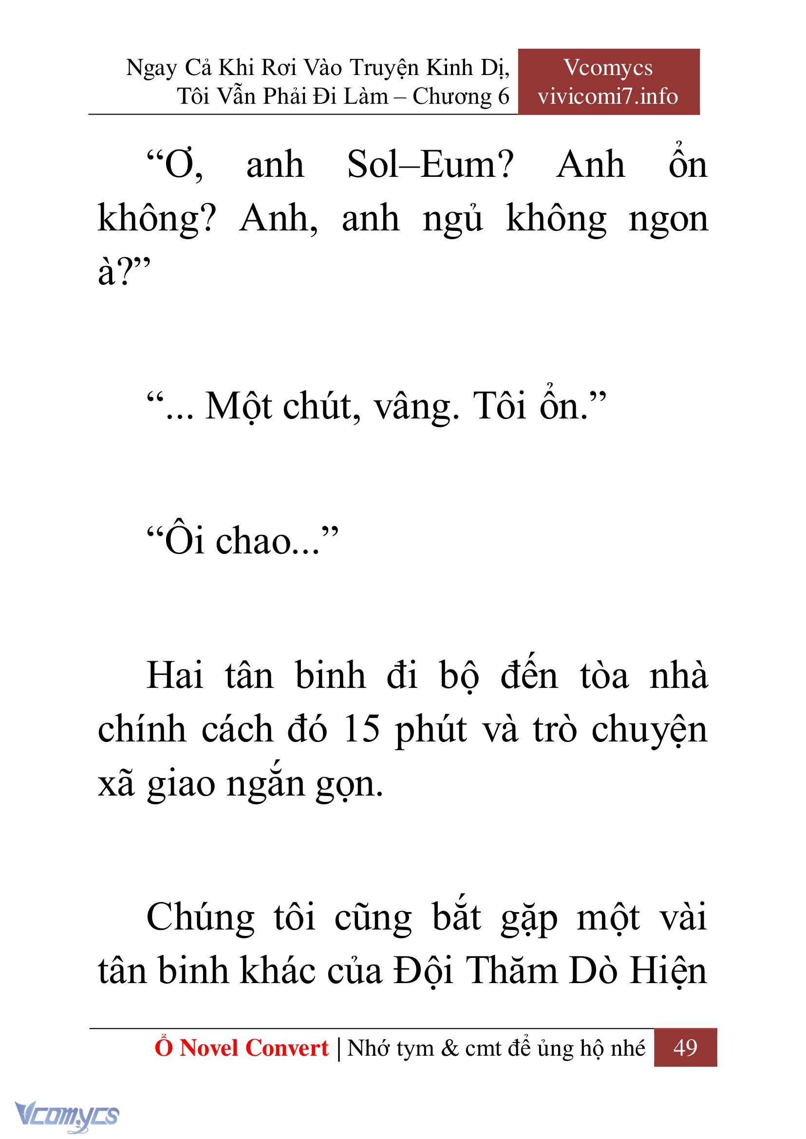 [Novel] Ngay Cả Khi Rơi Vào Truyện Kinh Dị, Tôi Vẫn Phải Đi Làm Chap 6 - Trang 2