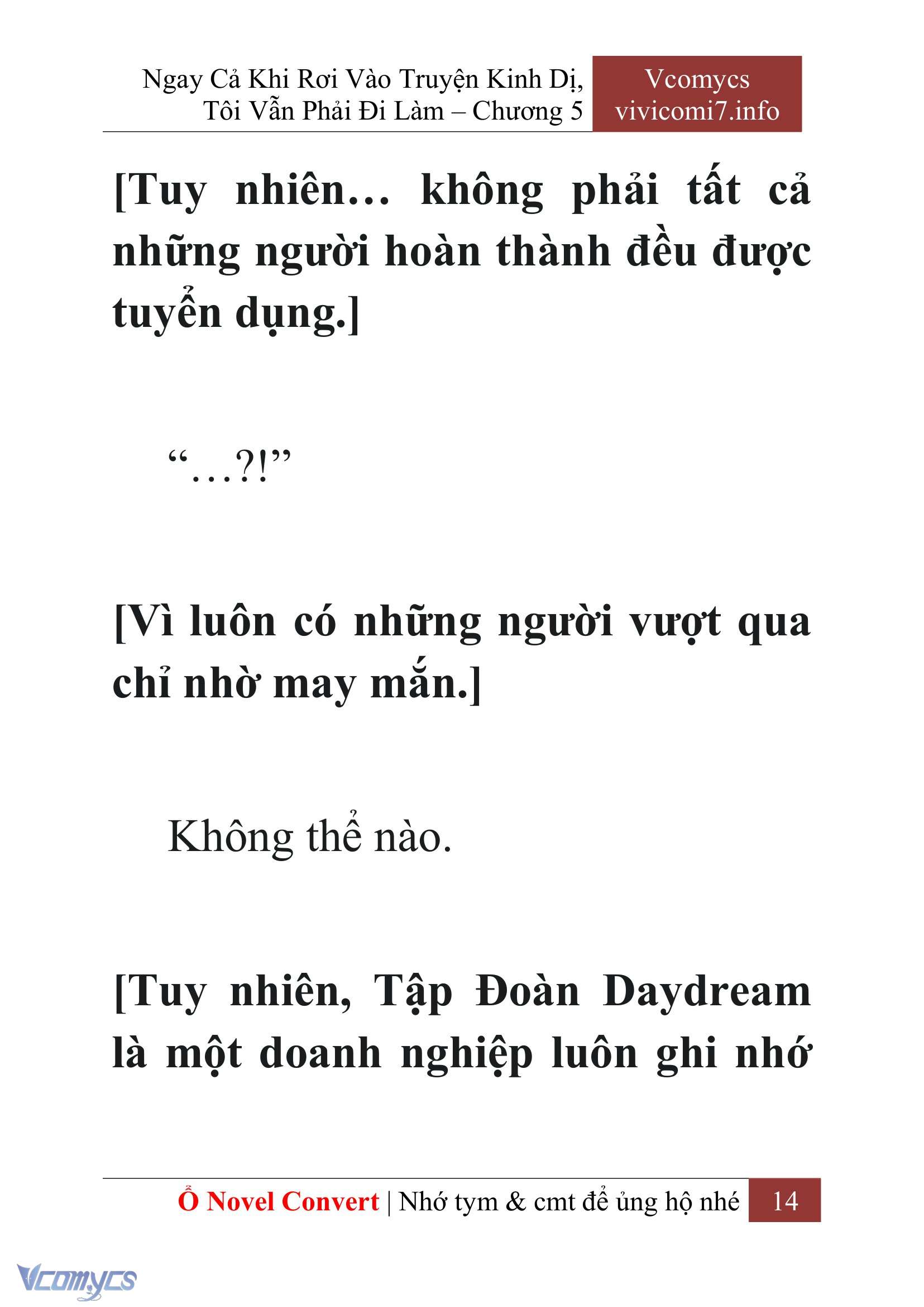 [Novel] Ngay Cả Khi Rơi Vào Truyện Kinh Dị, Tôi Vẫn Phải Đi Làm Chap 5 - Trang 2