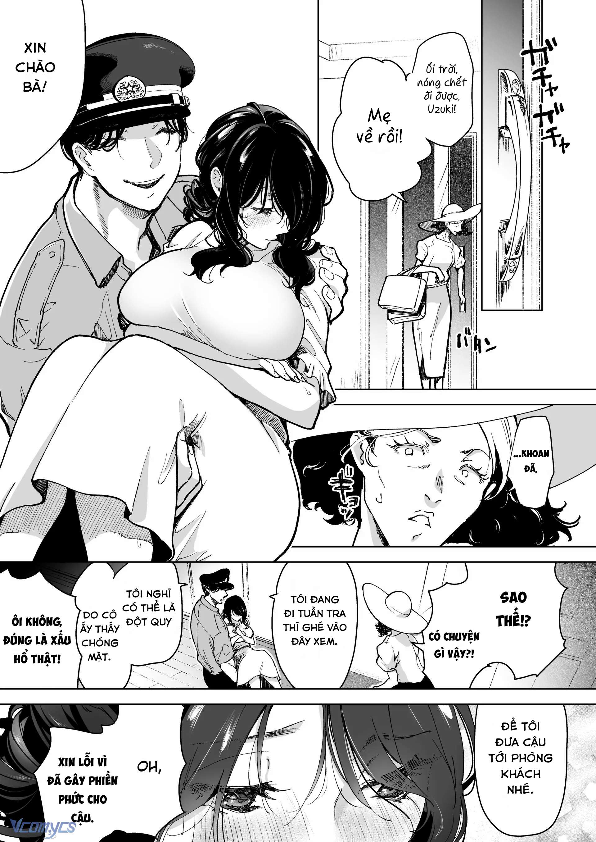 『18+』Anh cảnh sát nhà bên si tình - Cô vợ ngày ngày bị giam giữ và NTR trong lồng sắt Chap 2 - Trang 2