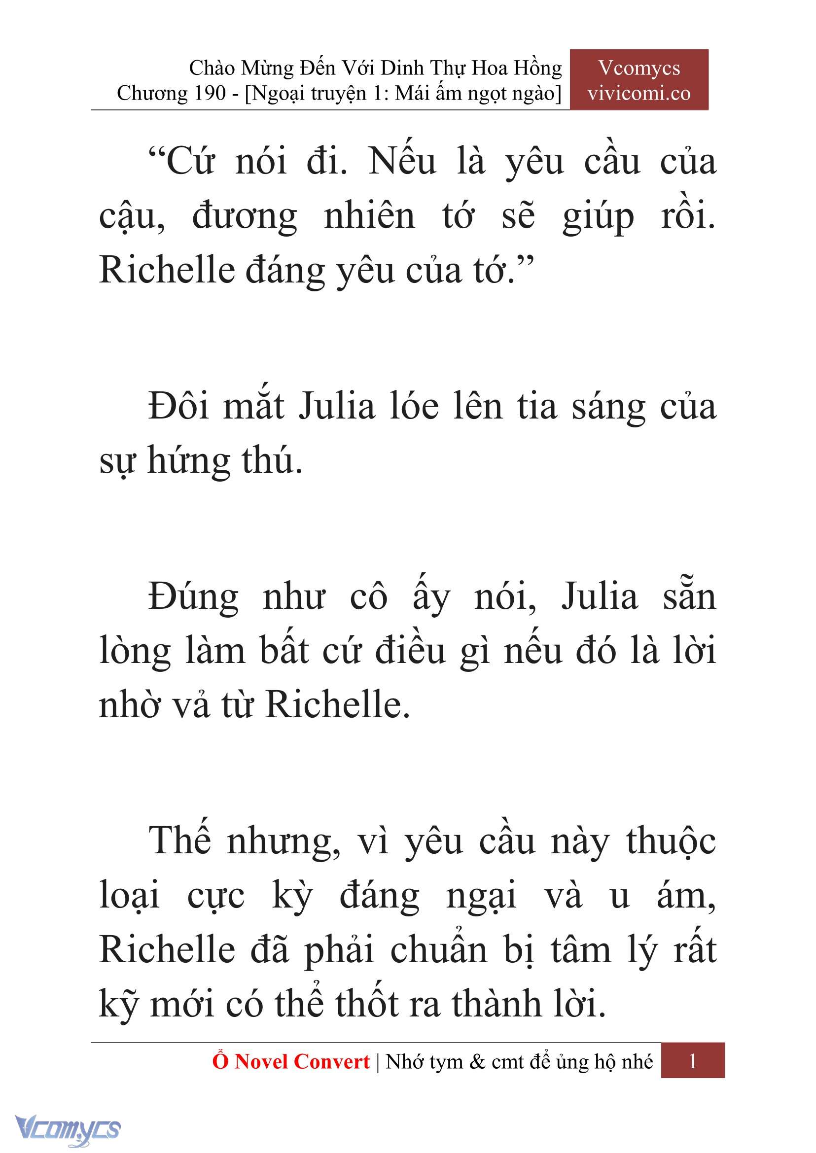 [Novel] Chào Mừng Đến Với Dinh Thự Hoa Hồng Chap 190 - Trang 2