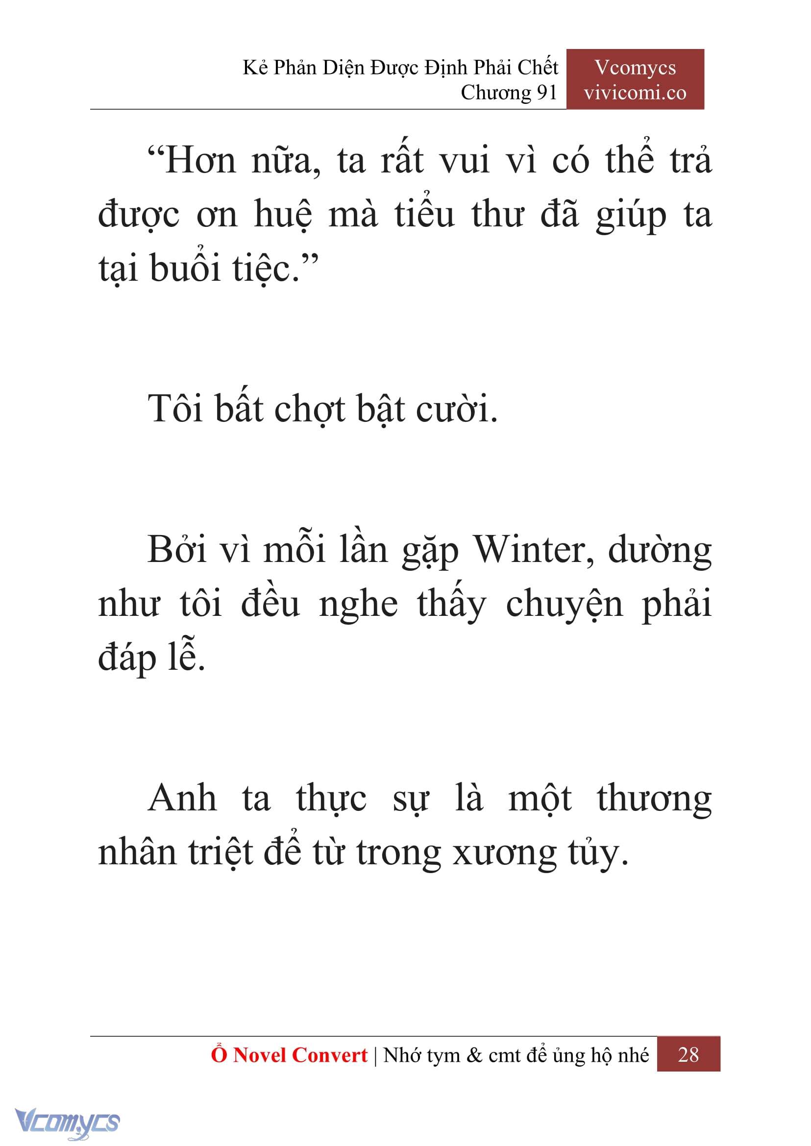 [Novel] Kẻ Phản Diện Được Định Phải Chết Chap 91 - Trang 2