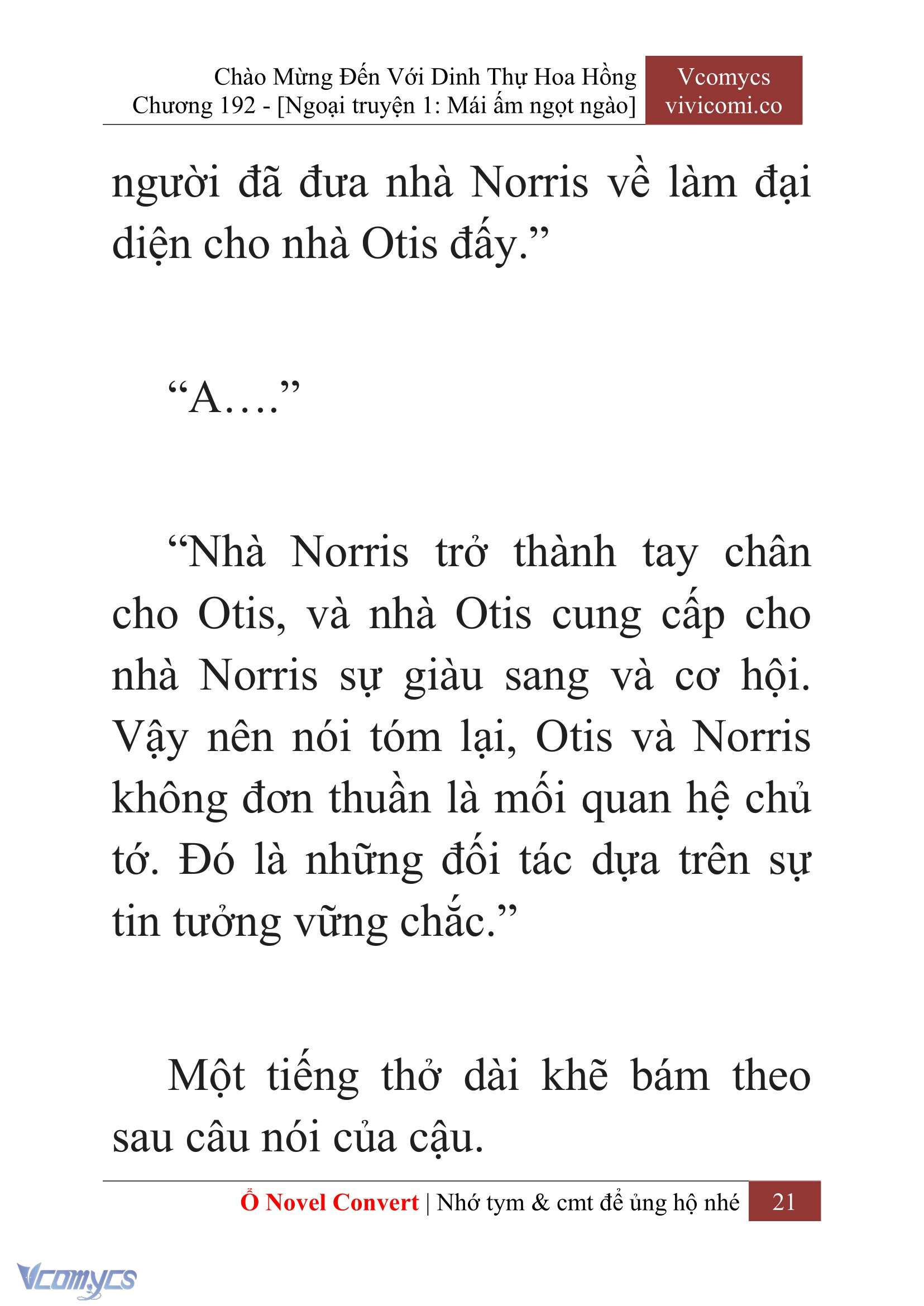 [Novel] Chào Mừng Đến Với Dinh Thự Hoa Hồng Chap 192 - Trang 2
