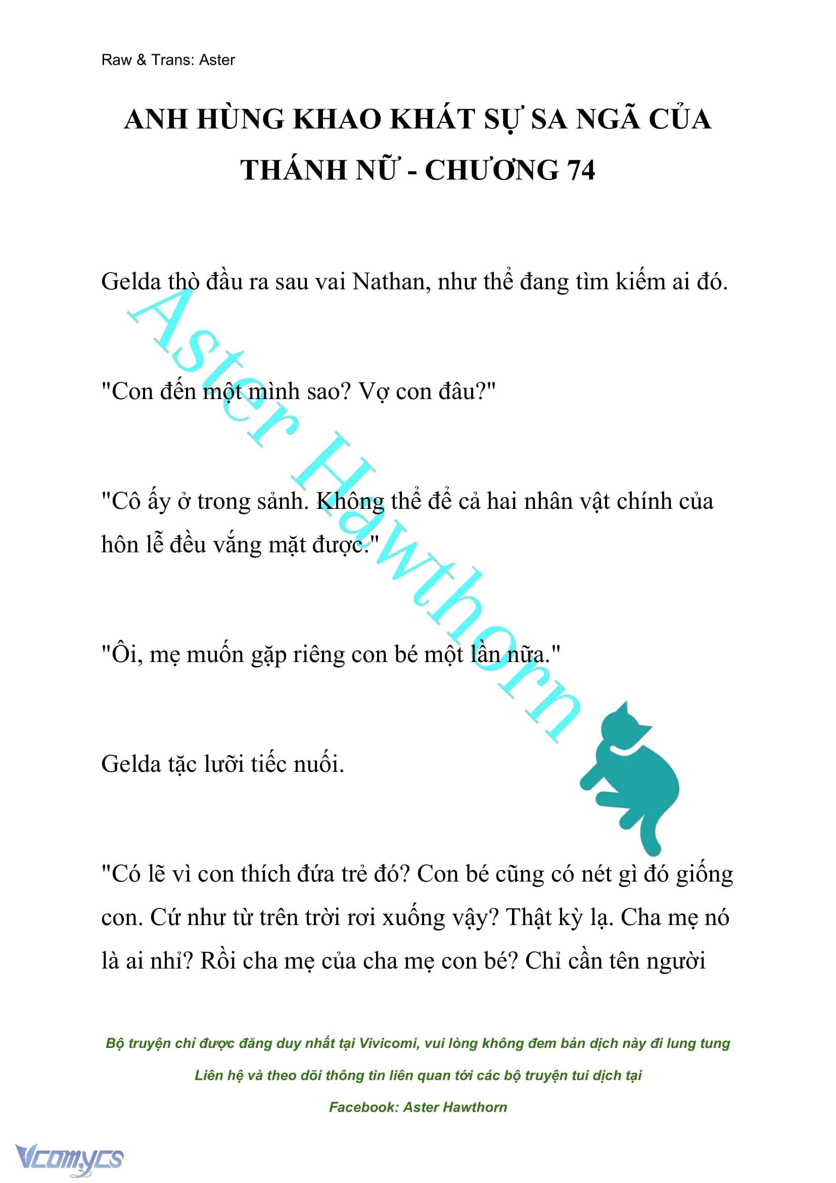 [NOVEL] Anh Hùng Khao Khát Sự Sa Ngã Của Thánh Nữ Chap 74 - Trang 2