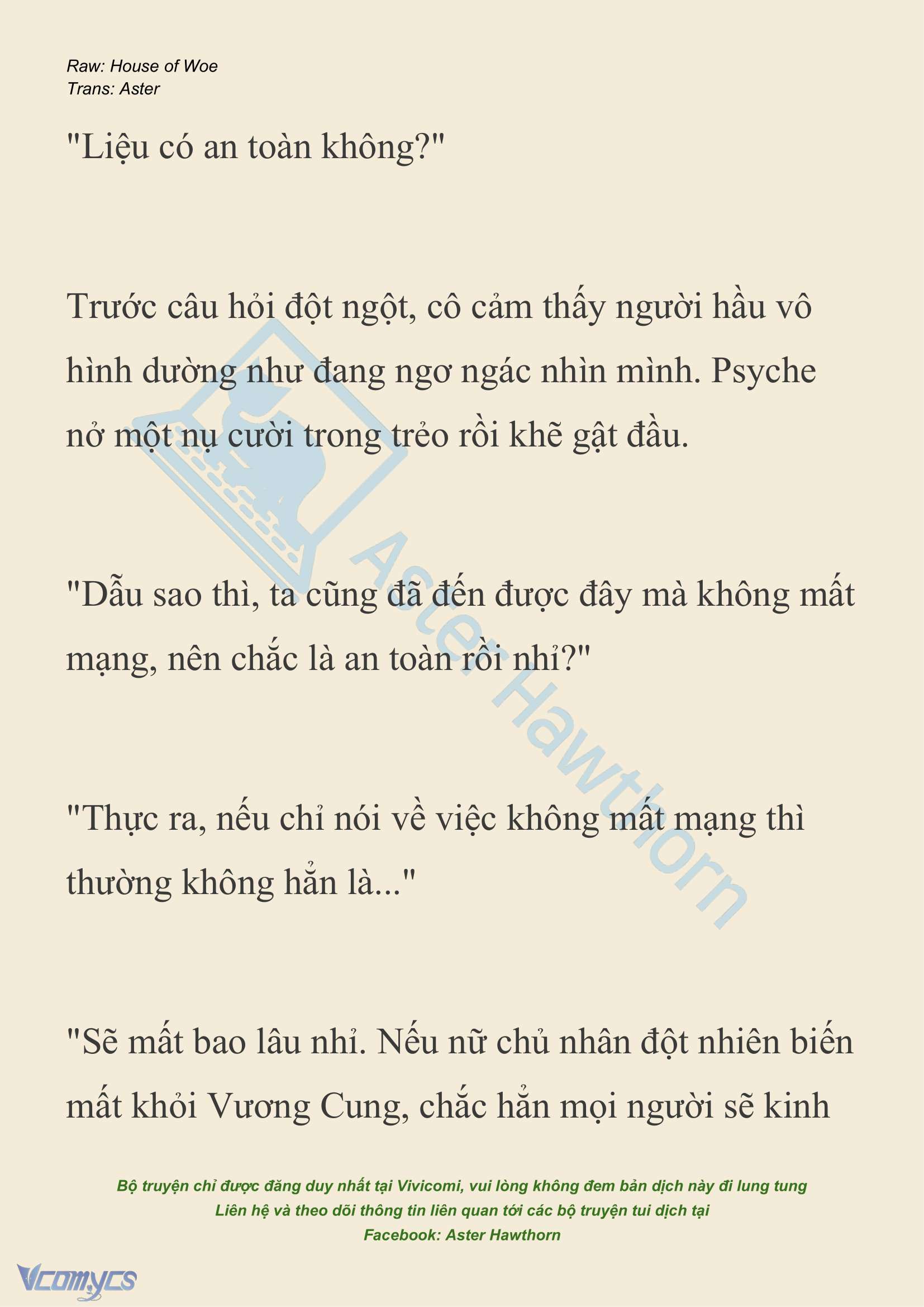 [NOVEL] Dành Cho Các Nữ Thần: Dành cho Psyche Chap 30 - Next 