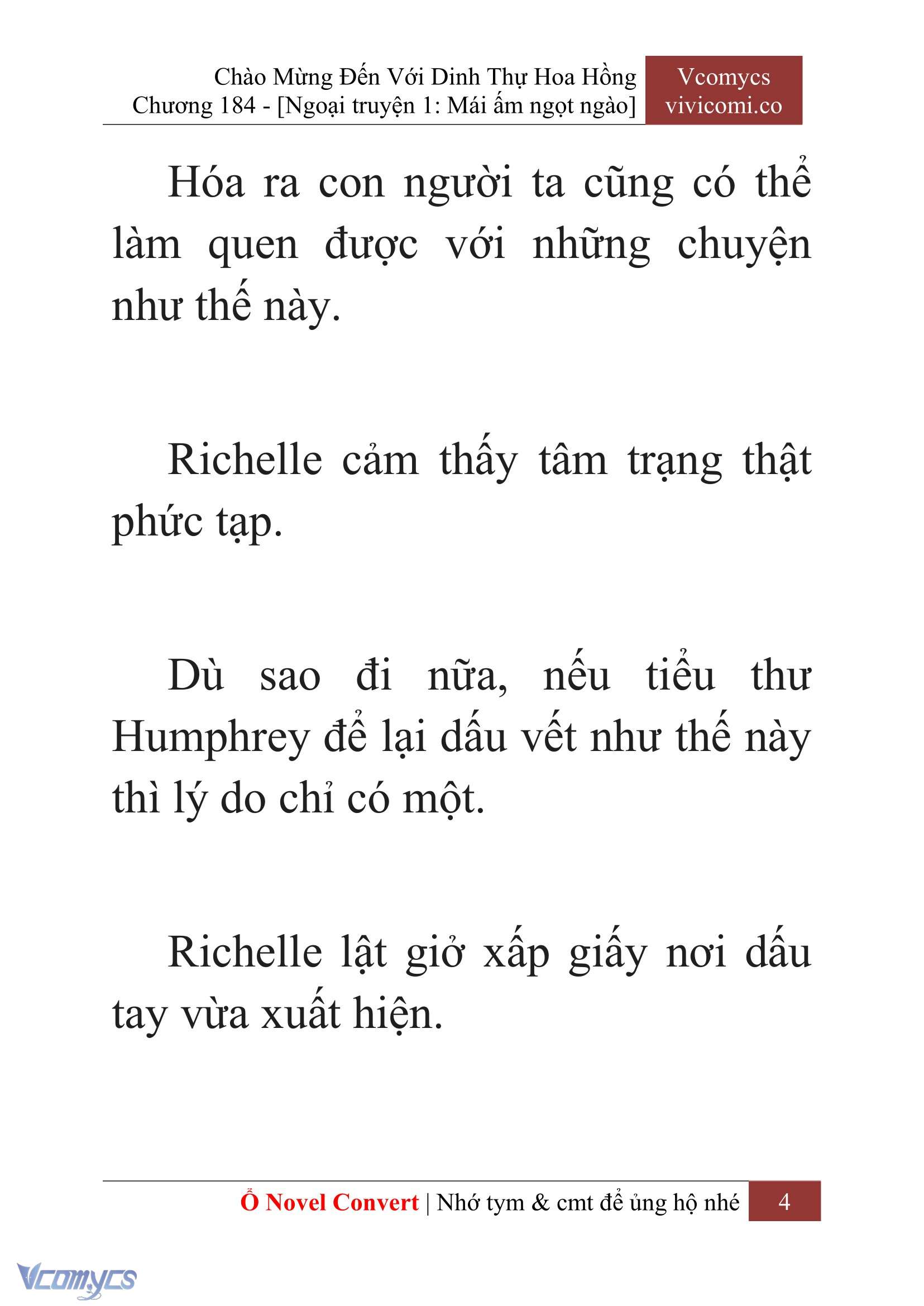 [Novel] Chào Mừng Đến Với Dinh Thự Hoa Hồng Chap 184 - Trang 2