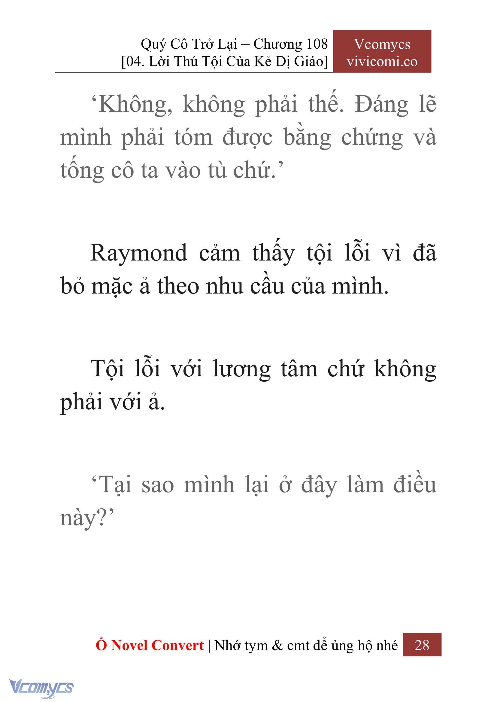 [Novel] Quý Cô Trở Lại Chap 108 - Trang 2