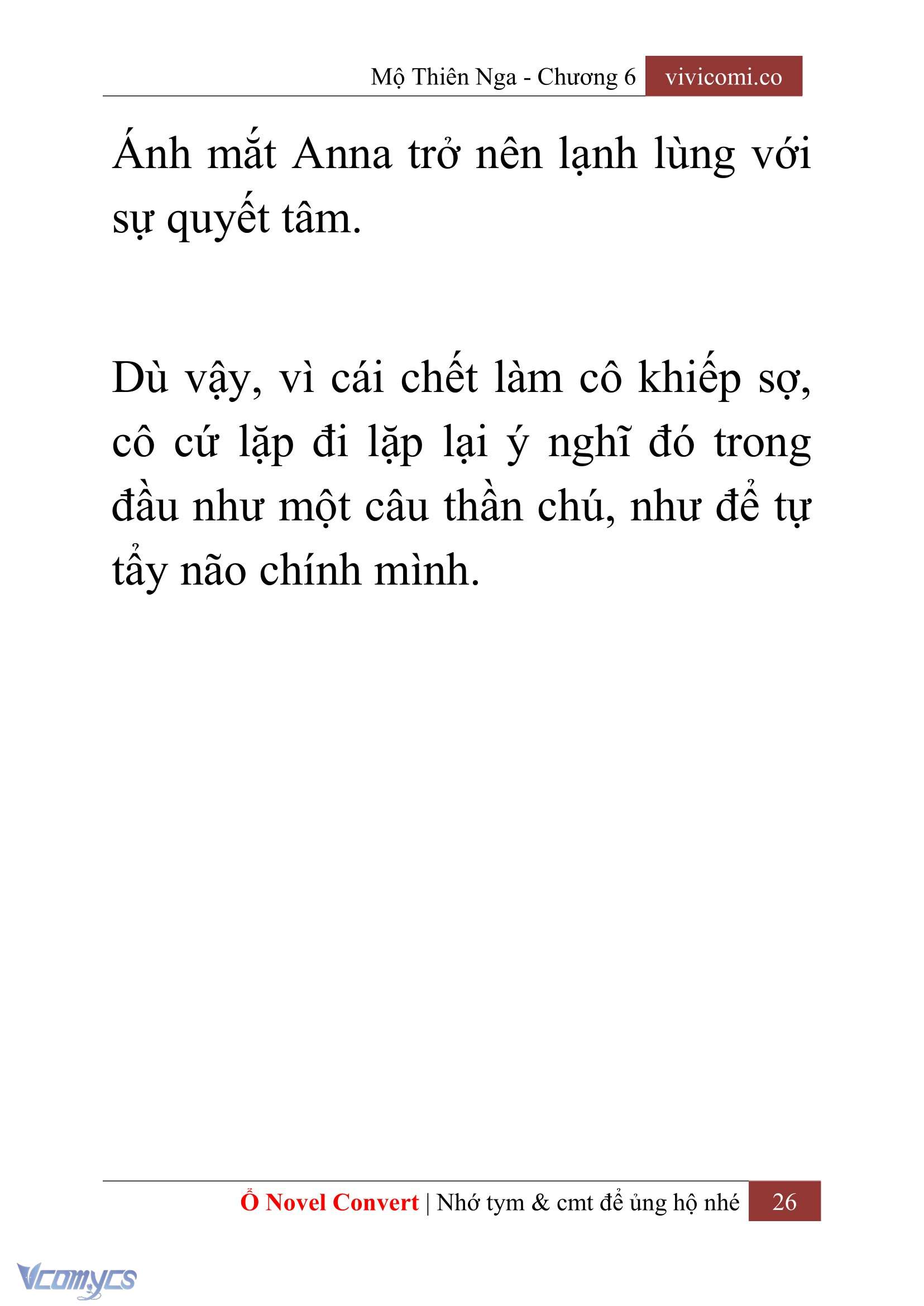 [Novel] Mộ Thiên Nga Chap 6 - Trang 2