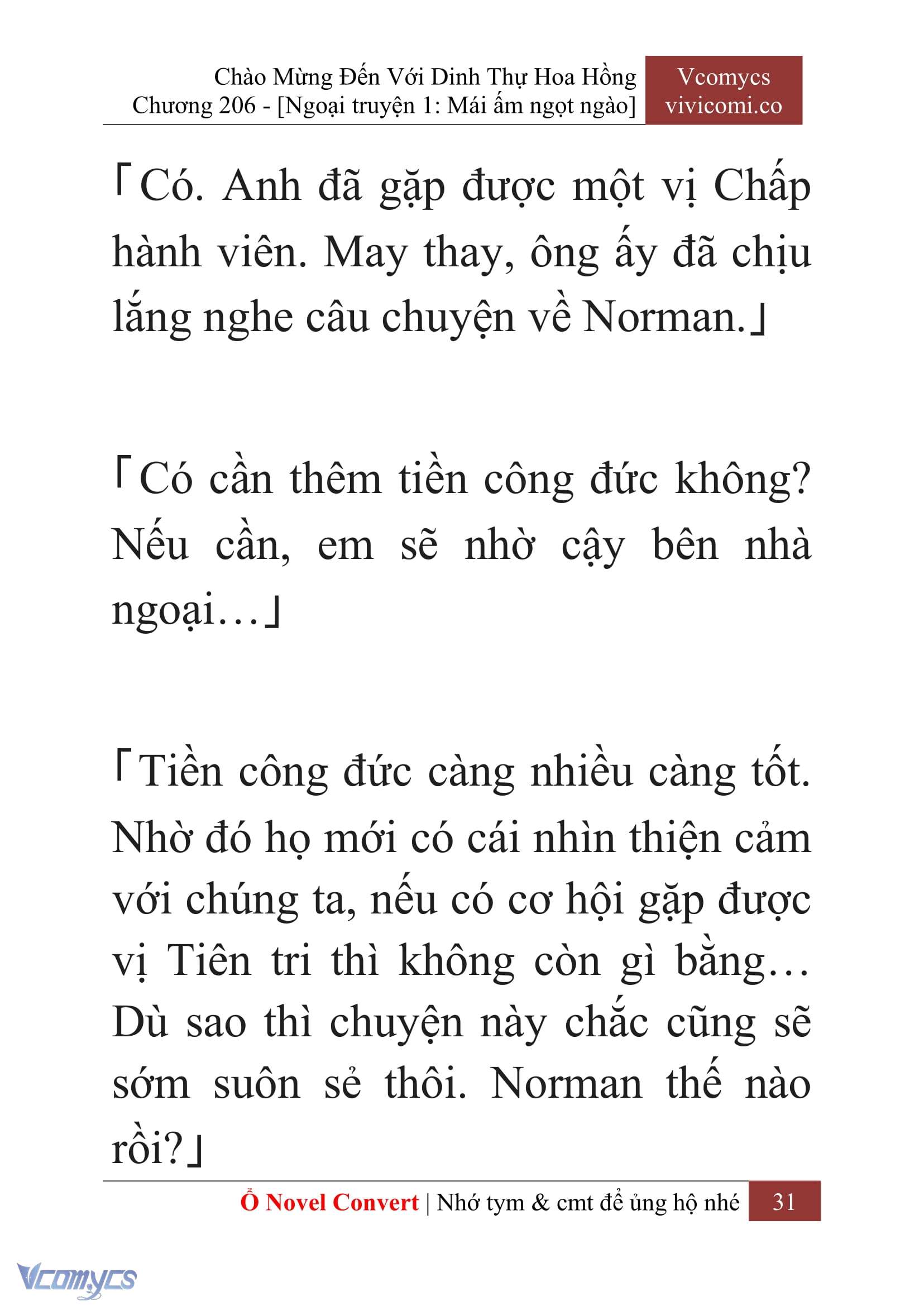 [Novel] Chào Mừng Đến Với Dinh Thự Hoa Hồng Chap 206 - Trang 2