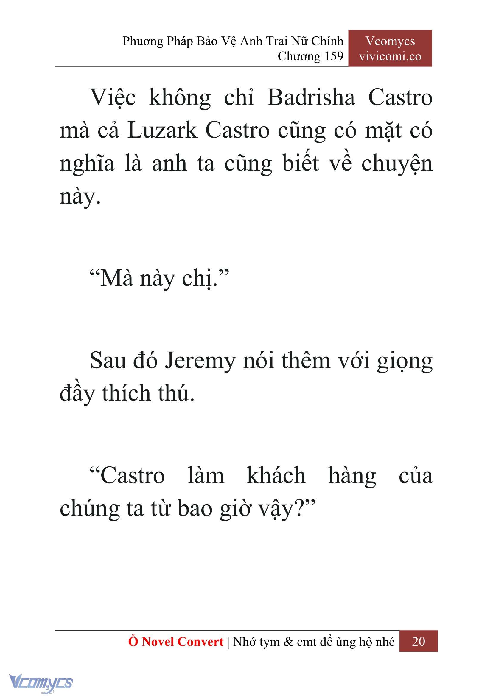 [Novel] Phương Pháp Bảo Vệ Anh Trai Nữ Chính Chap 159 - Trang 2