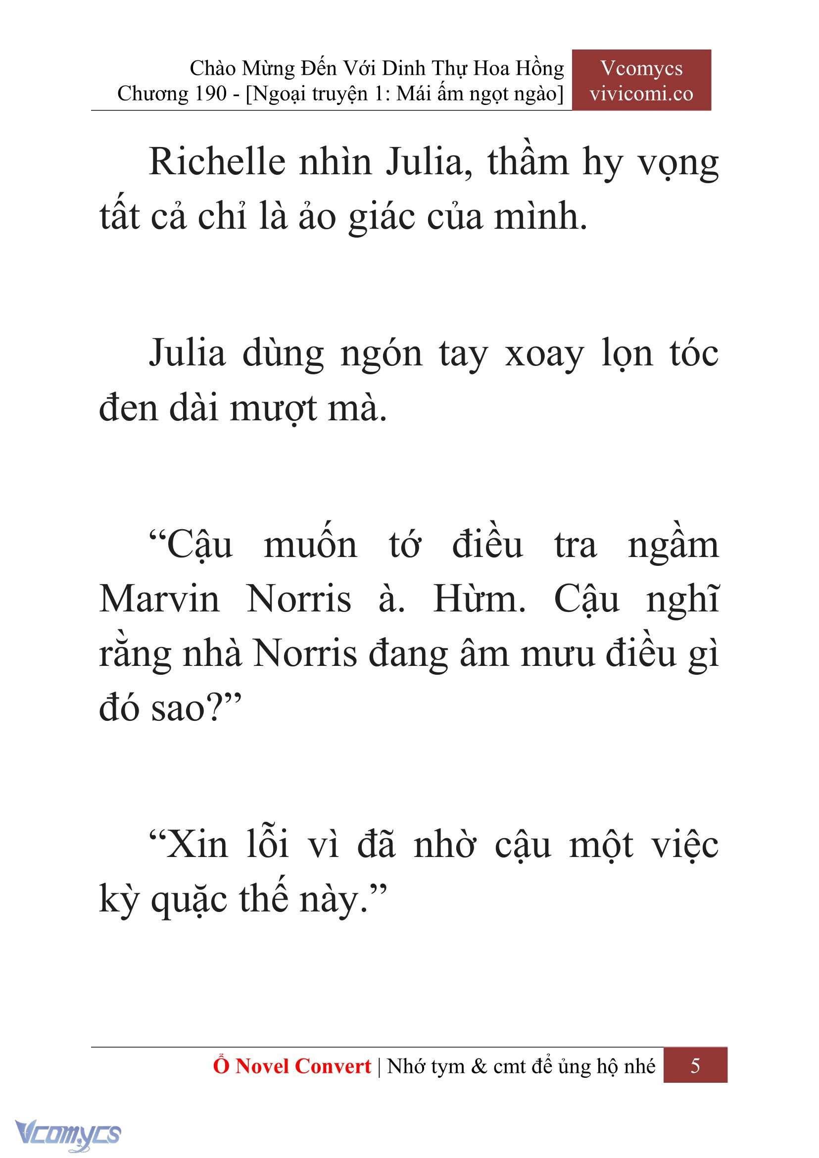 [Novel] Chào Mừng Đến Với Dinh Thự Hoa Hồng Chap 190 - Trang 2