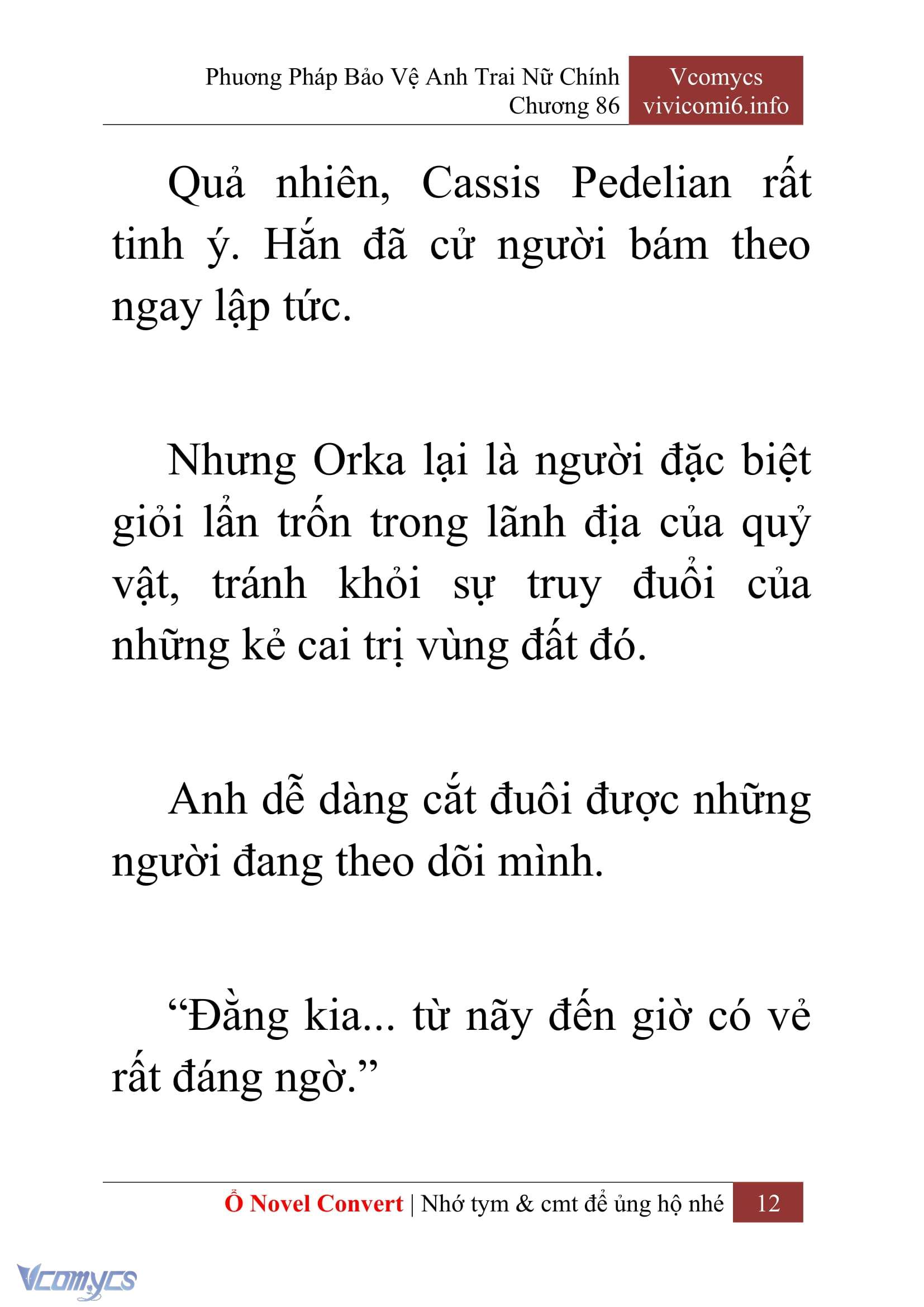 [Novel] Phương Pháp Bảo Vệ Anh Trai Nữ Chính Chap 86 - Trang 2