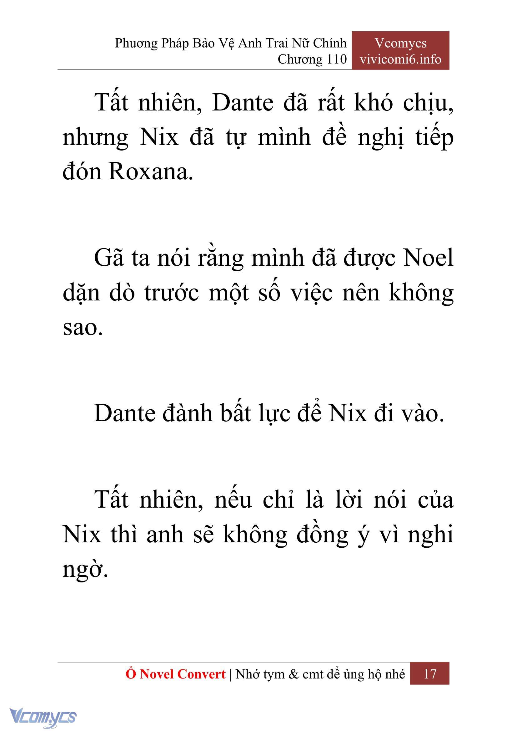 [Novel] Phương Pháp Bảo Vệ Anh Trai Nữ Chính Chap 110 - Trang 2