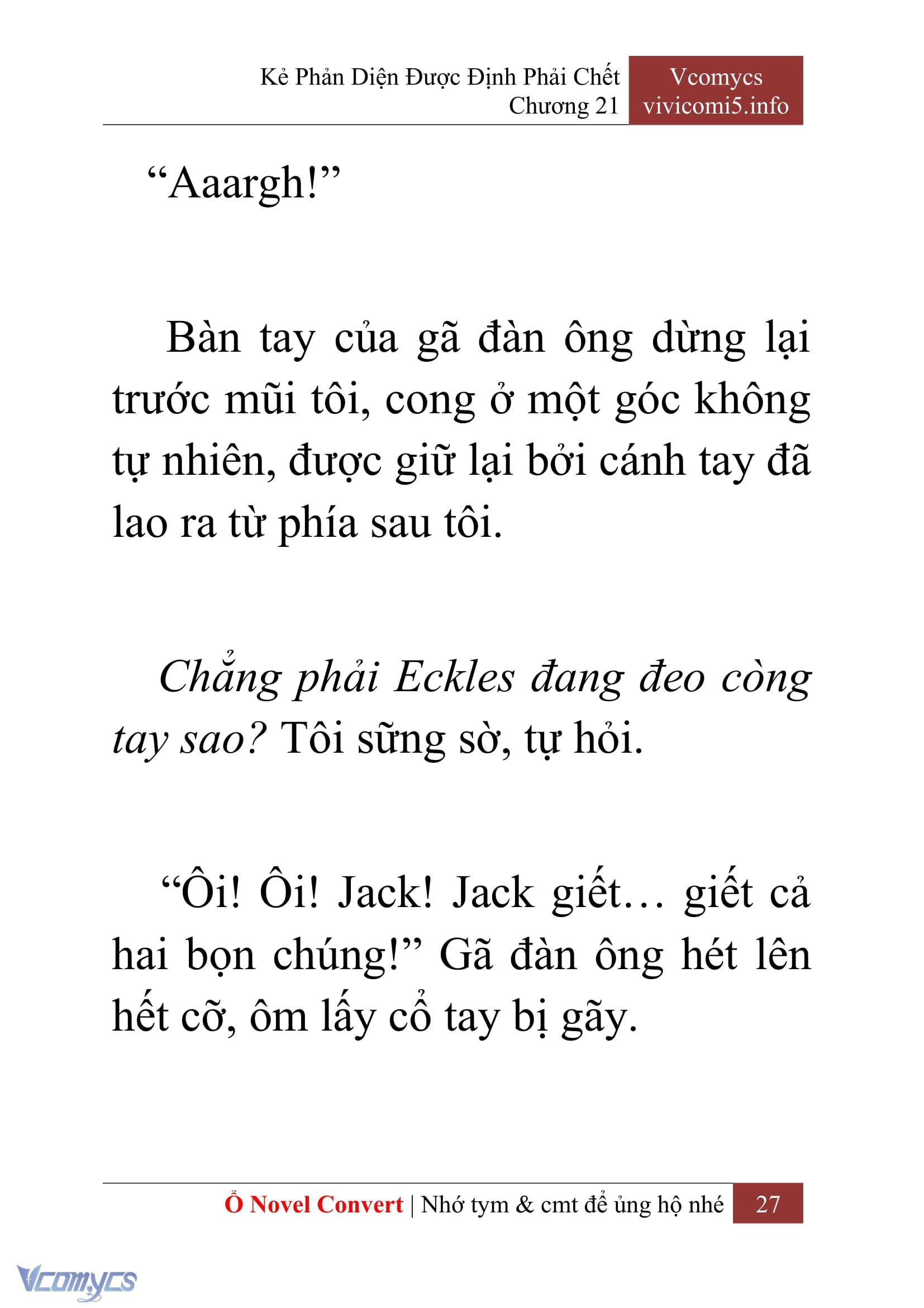 [Novel] Kẻ Phản Diện Được Định Phải Chết Chap 21 - Trang 2