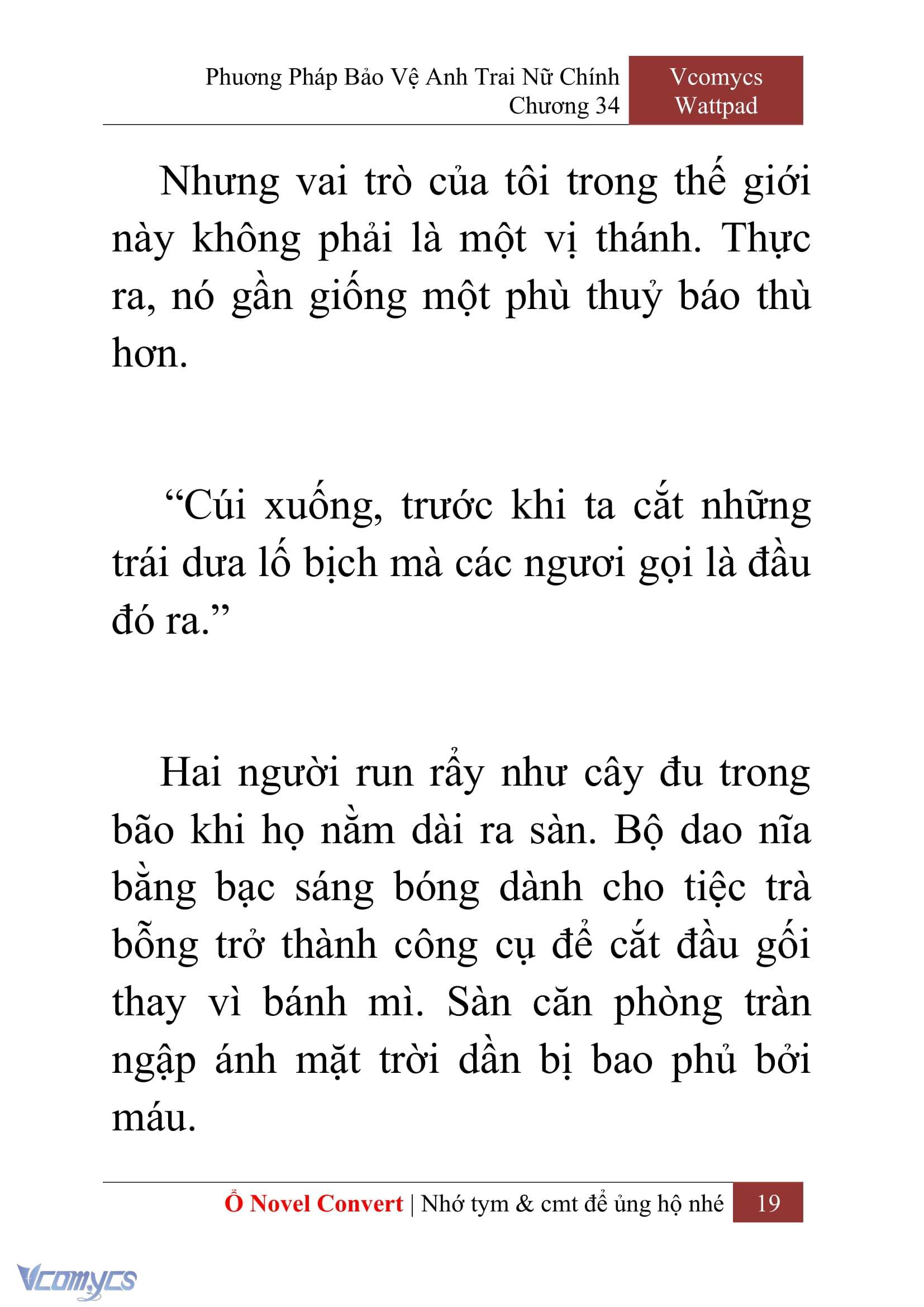 [Novel] Phương Pháp Bảo Vệ Anh Trai Nữ Chính Chap 34 - Trang 2