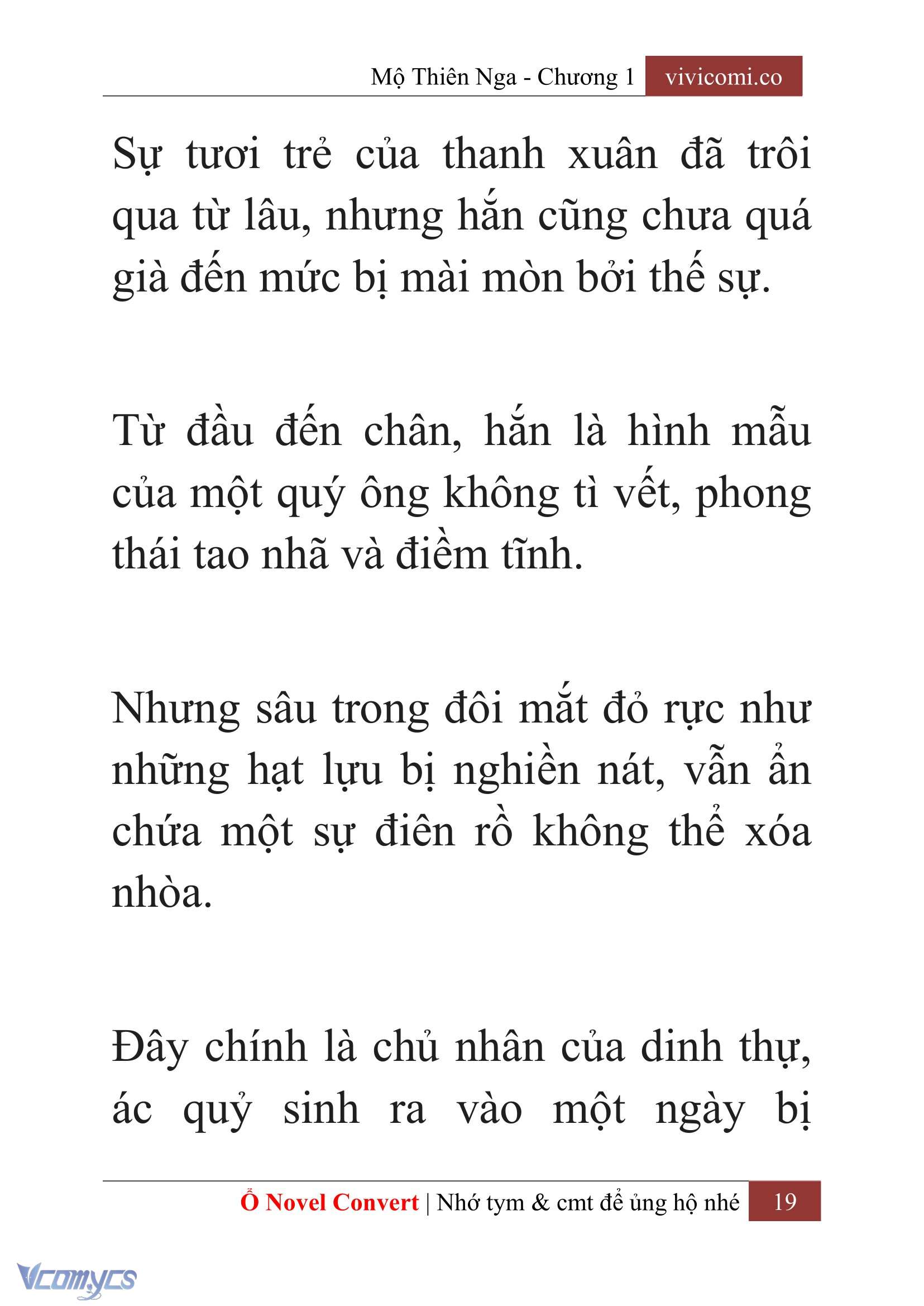 [Novel] Mộ Thiên Nga Chap 1 - Trang 2