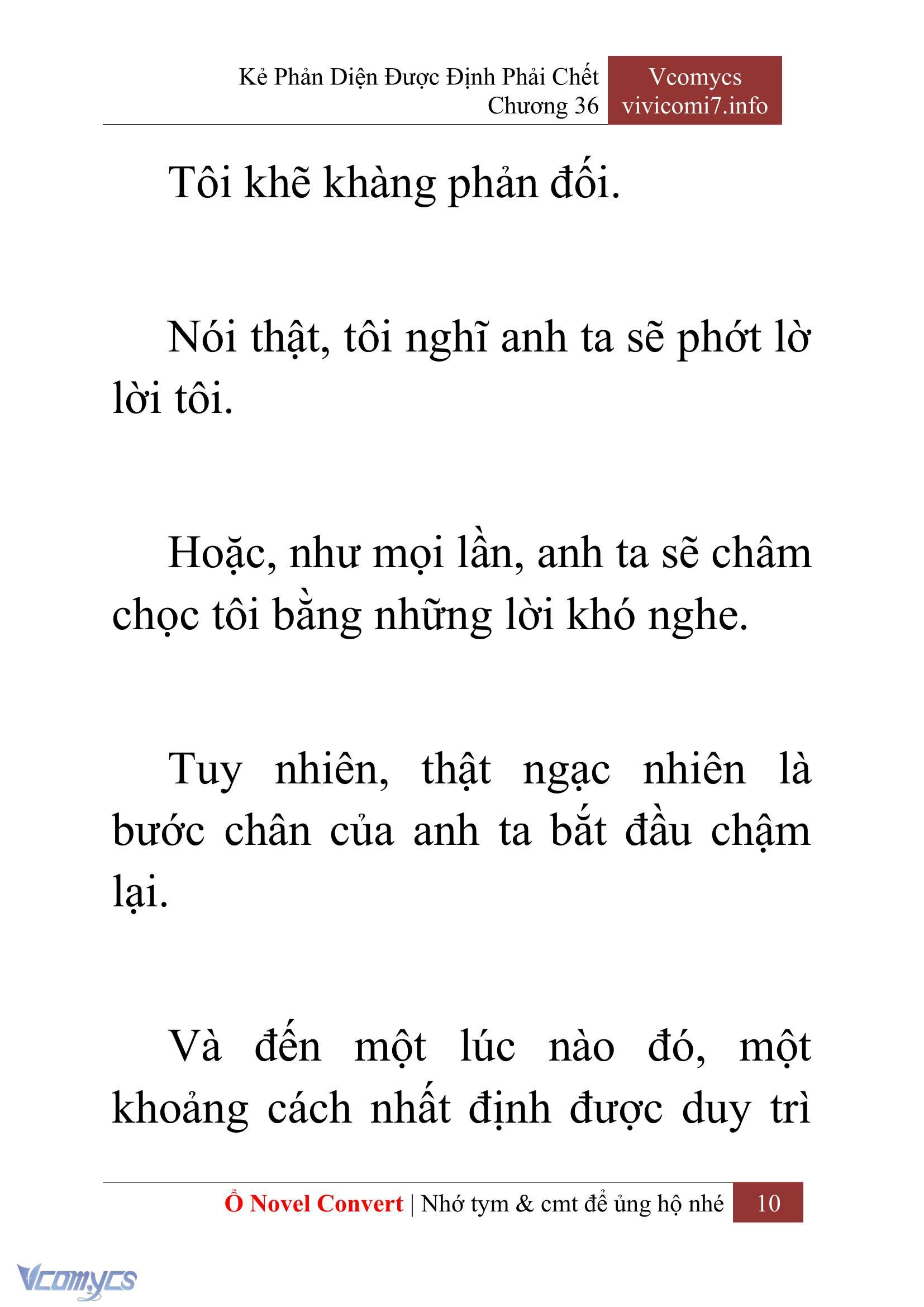 [Novel] Kẻ Phản Diện Được Định Phải Chết Chap 36 - Trang 2