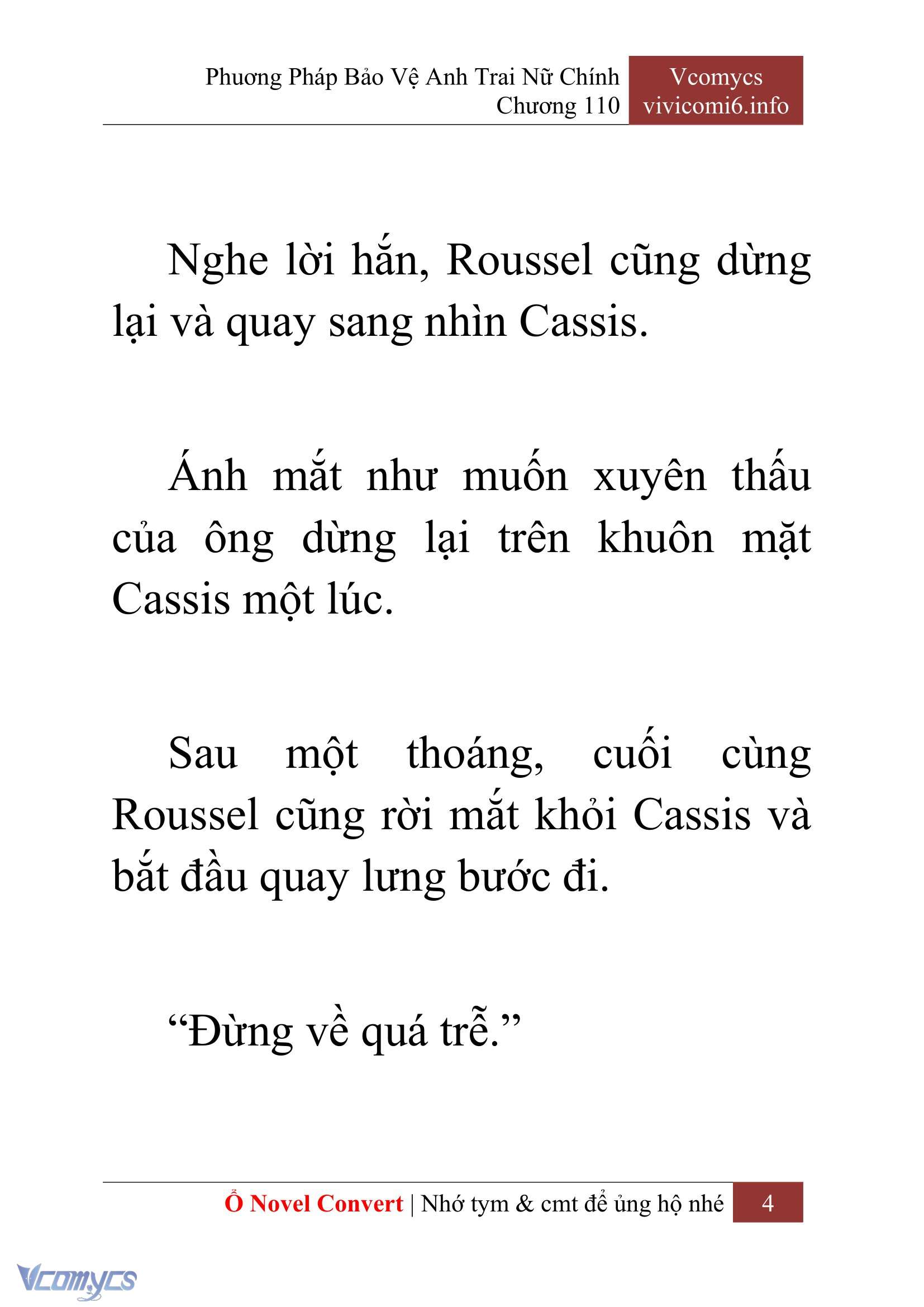 [Novel] Phương Pháp Bảo Vệ Anh Trai Nữ Chính Chap 110 - Trang 2