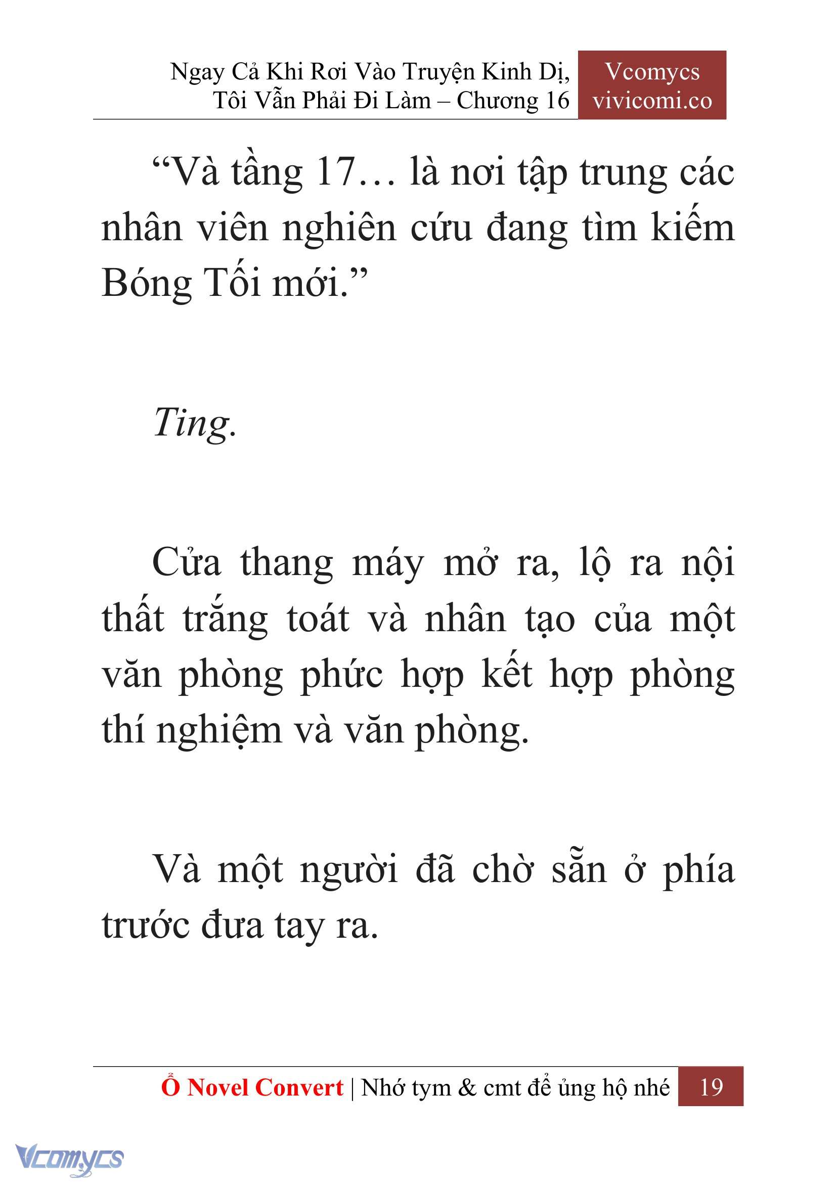 [Novel] Ngay Cả Khi Rơi Vào Truyện Kinh Dị, Tôi Vẫn Phải Đi Làm Chap 16 - Trang 2